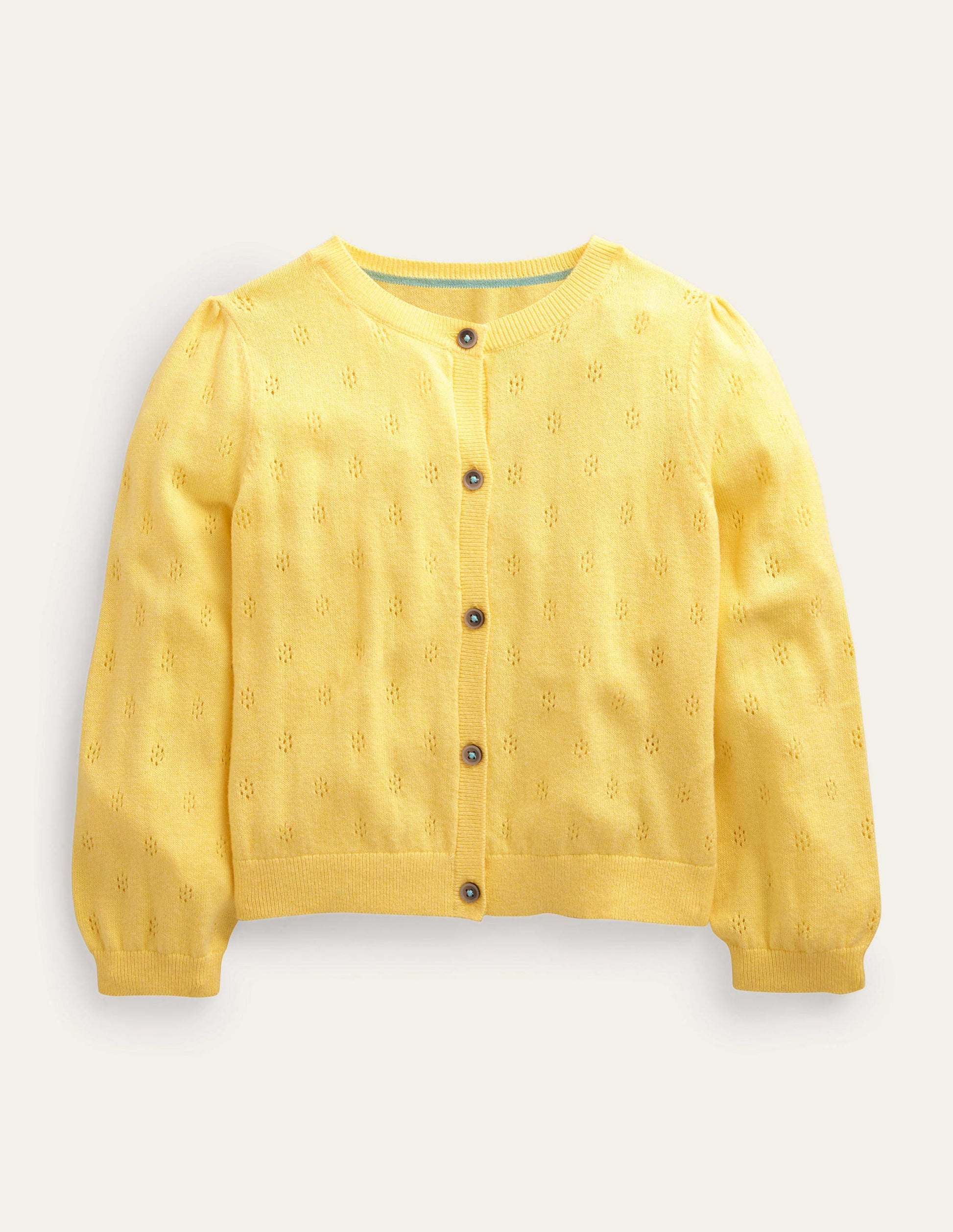 Cotton Cashmere Cardigan-Soft Lemon-1