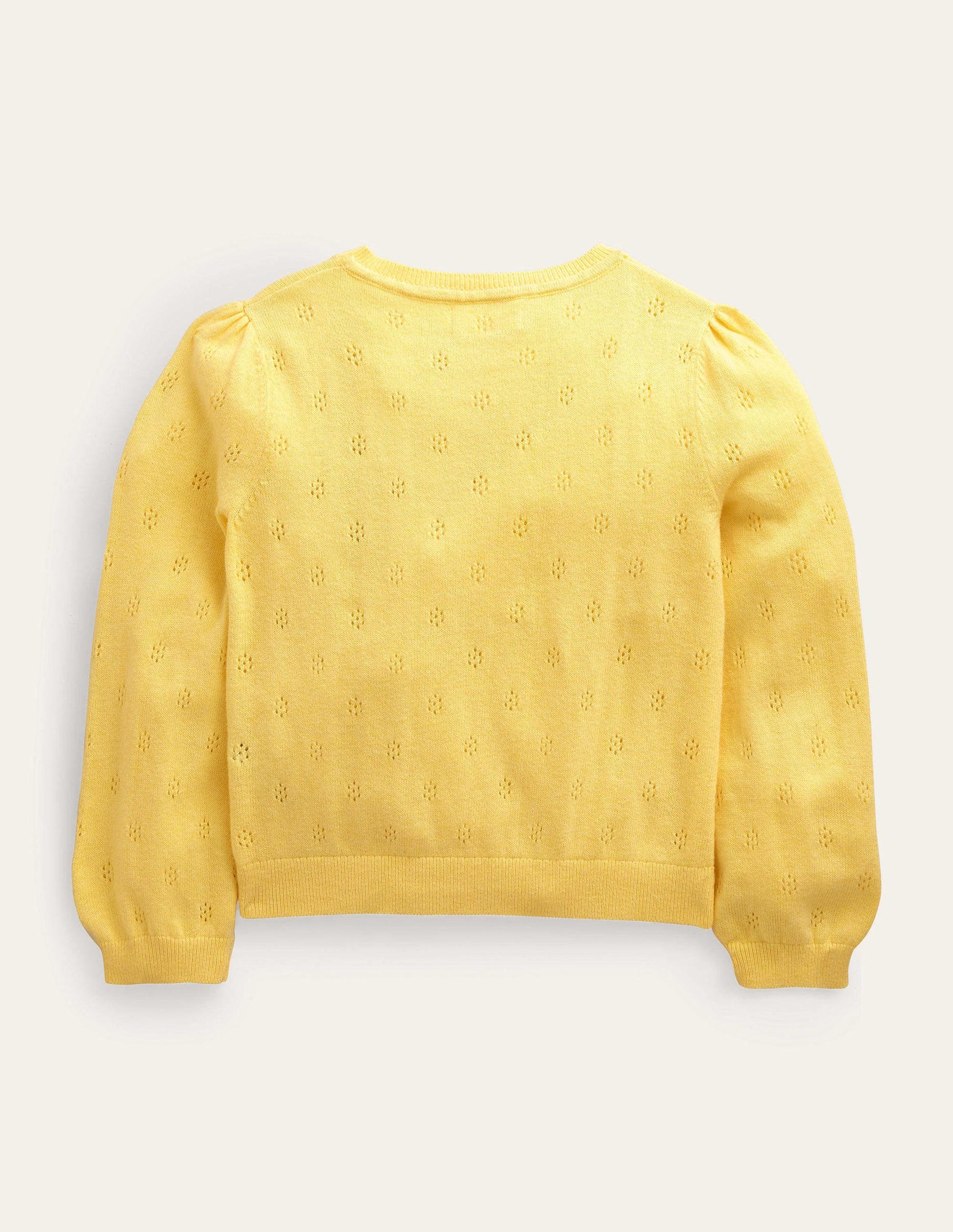 Cotton Cashmere Cardigan-Soft Lemon-2