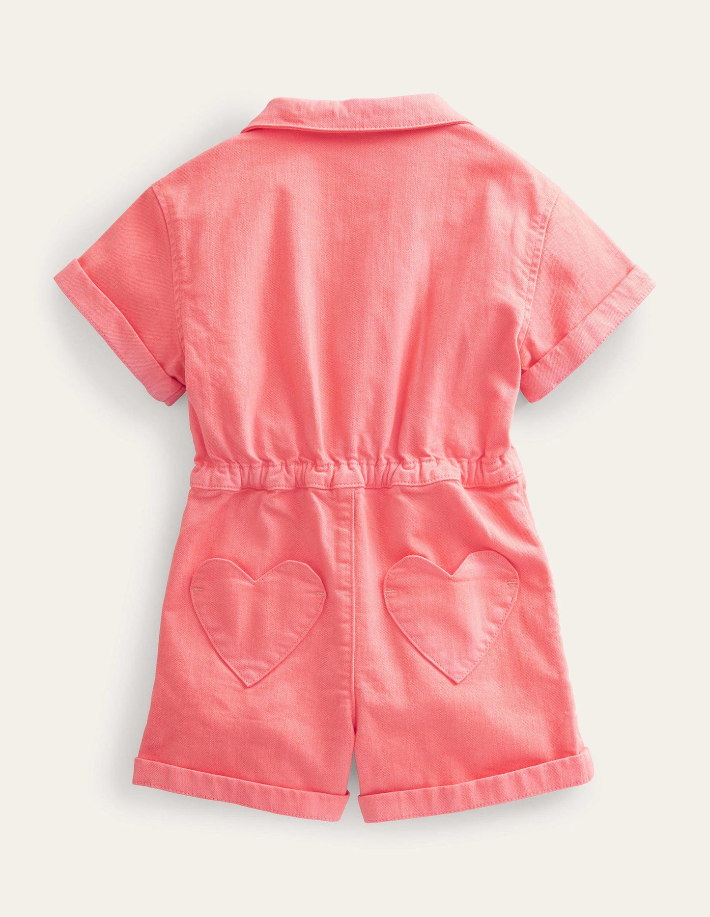 Denim Playsuit-Crab Apple