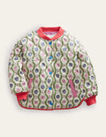 Quilted Bomber Jacket-Vanilla Pod Large Daisy Wave