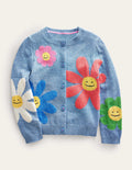 Fun Flower Cardigan-Multi Flowers