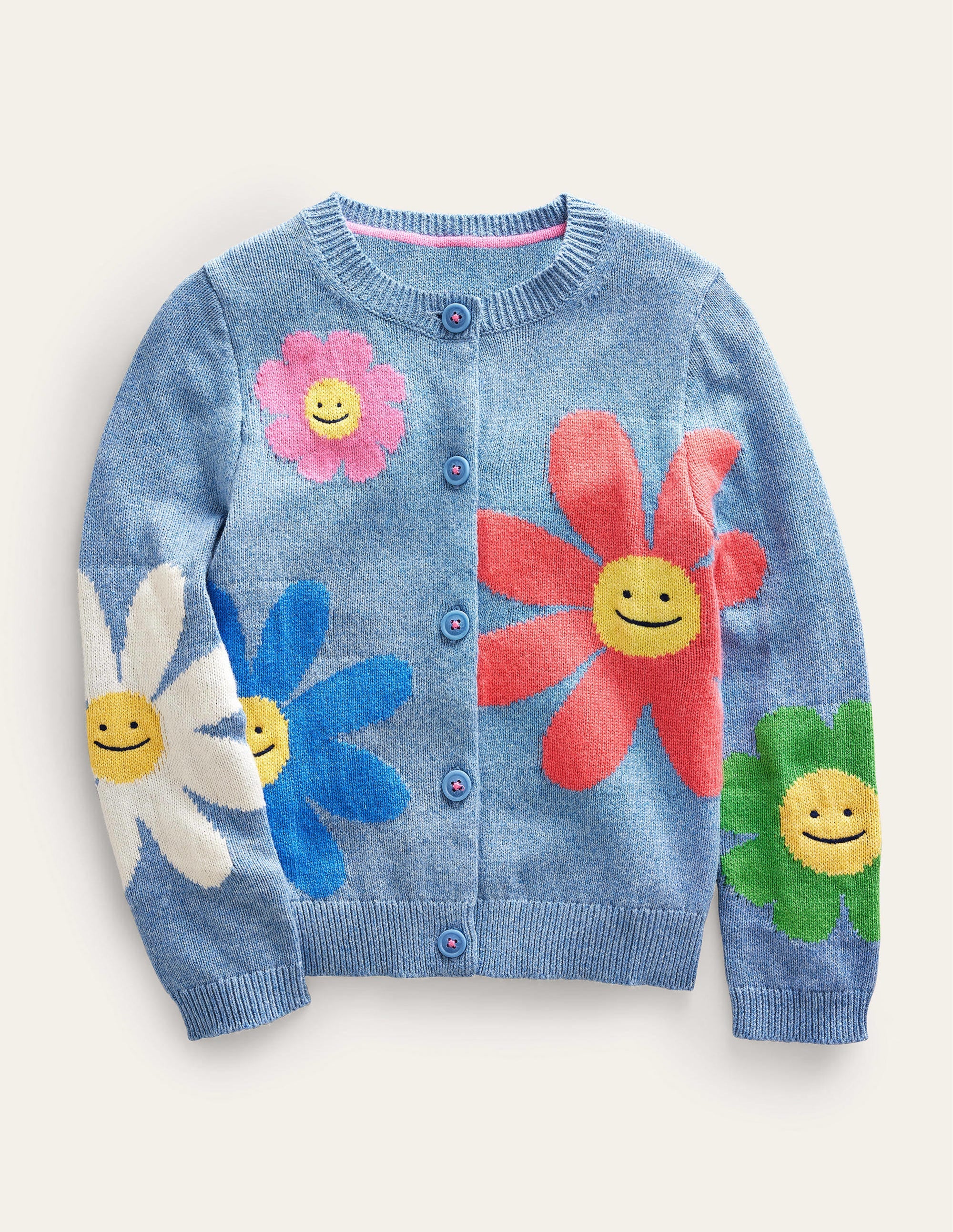 Fun Flower Cardigan-Multi Flowers - Image 1
