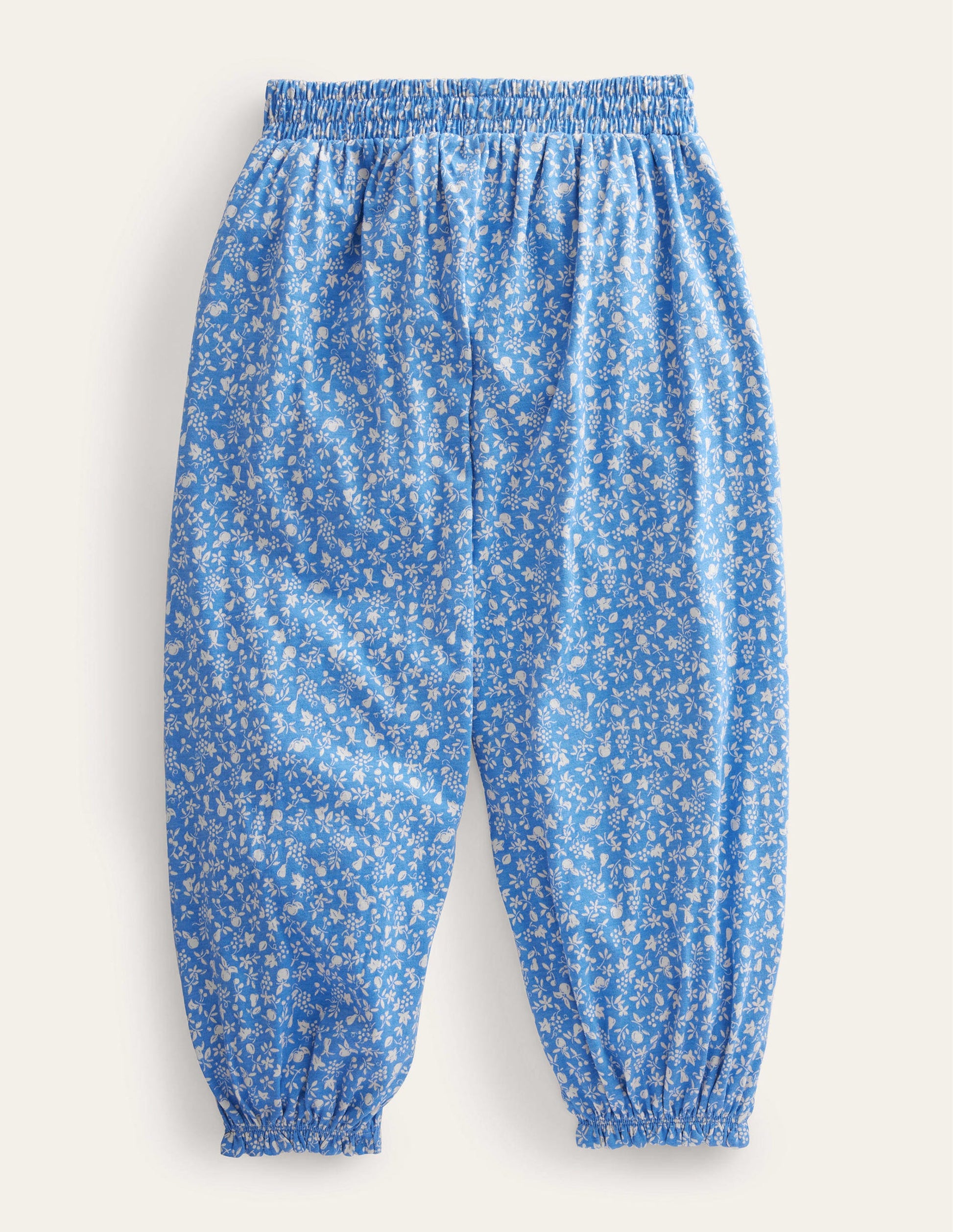 Jersey Harem Trousers-Penzance Blue Orchard-2