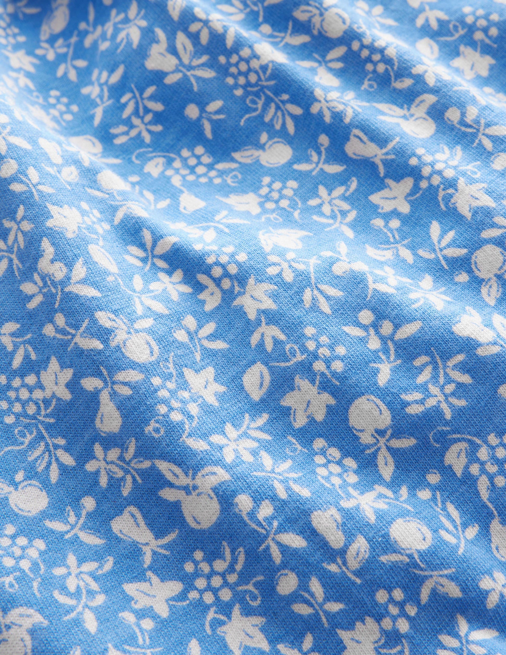 Jersey Harem Trousers-Penzance Blue Orchard-3