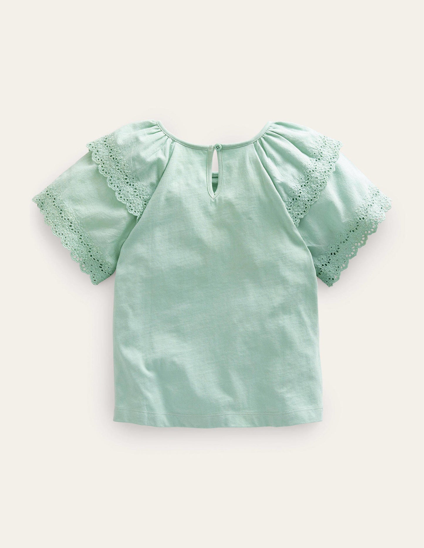 Broderie Mix T-shirt-Eton Blue