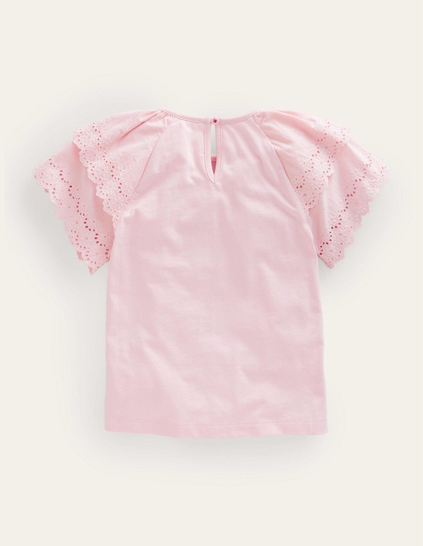 Broderie Mix T-shirt-Boto Pink