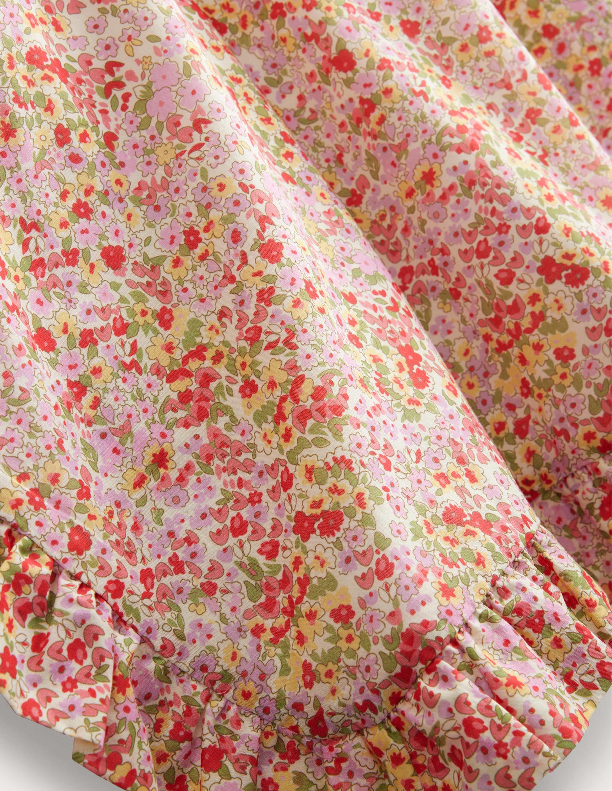 Towelling Poncho Hoodie-Spring Time Floral - Image 3