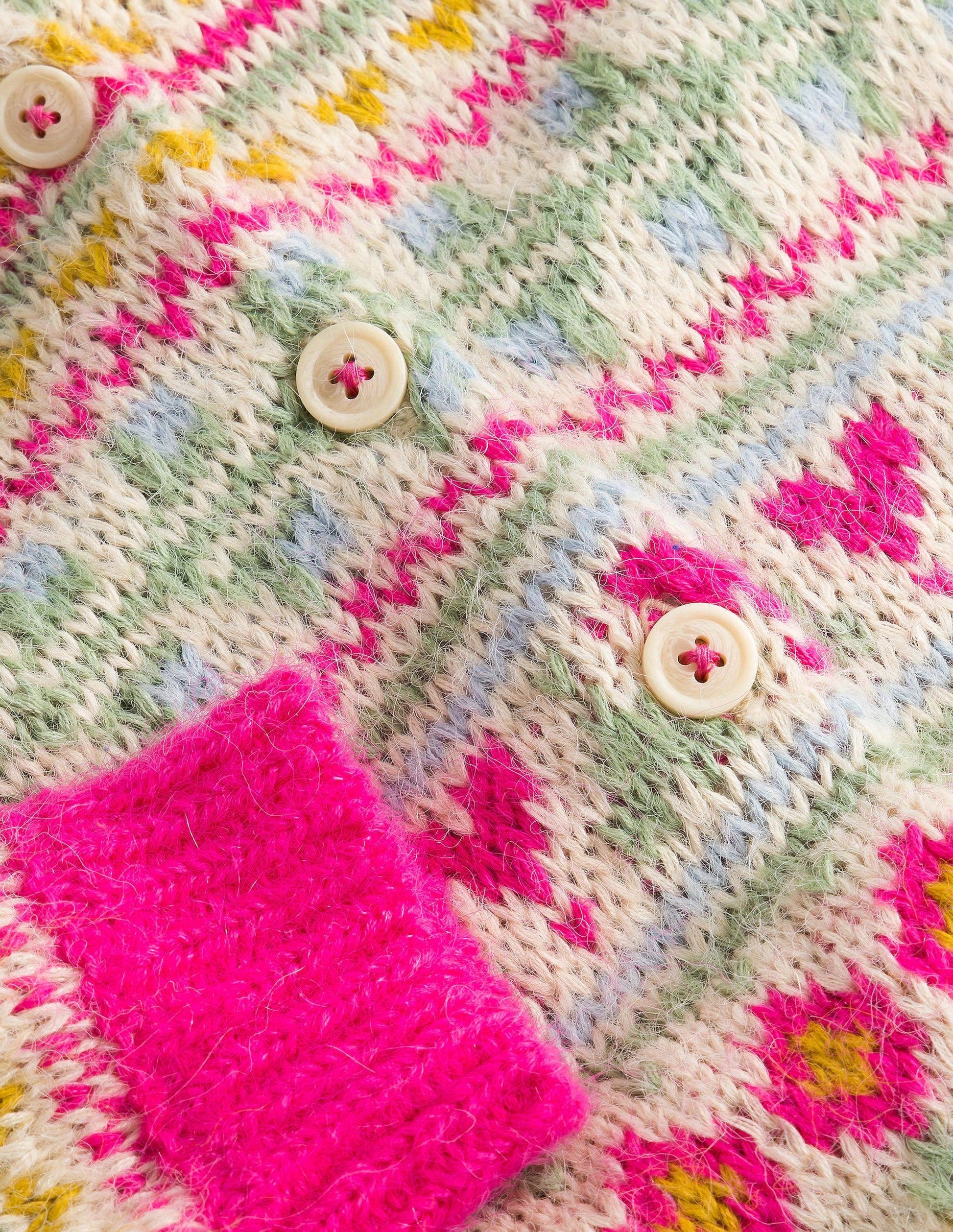 Oversized Fair Isle Cardigan-Multi-3