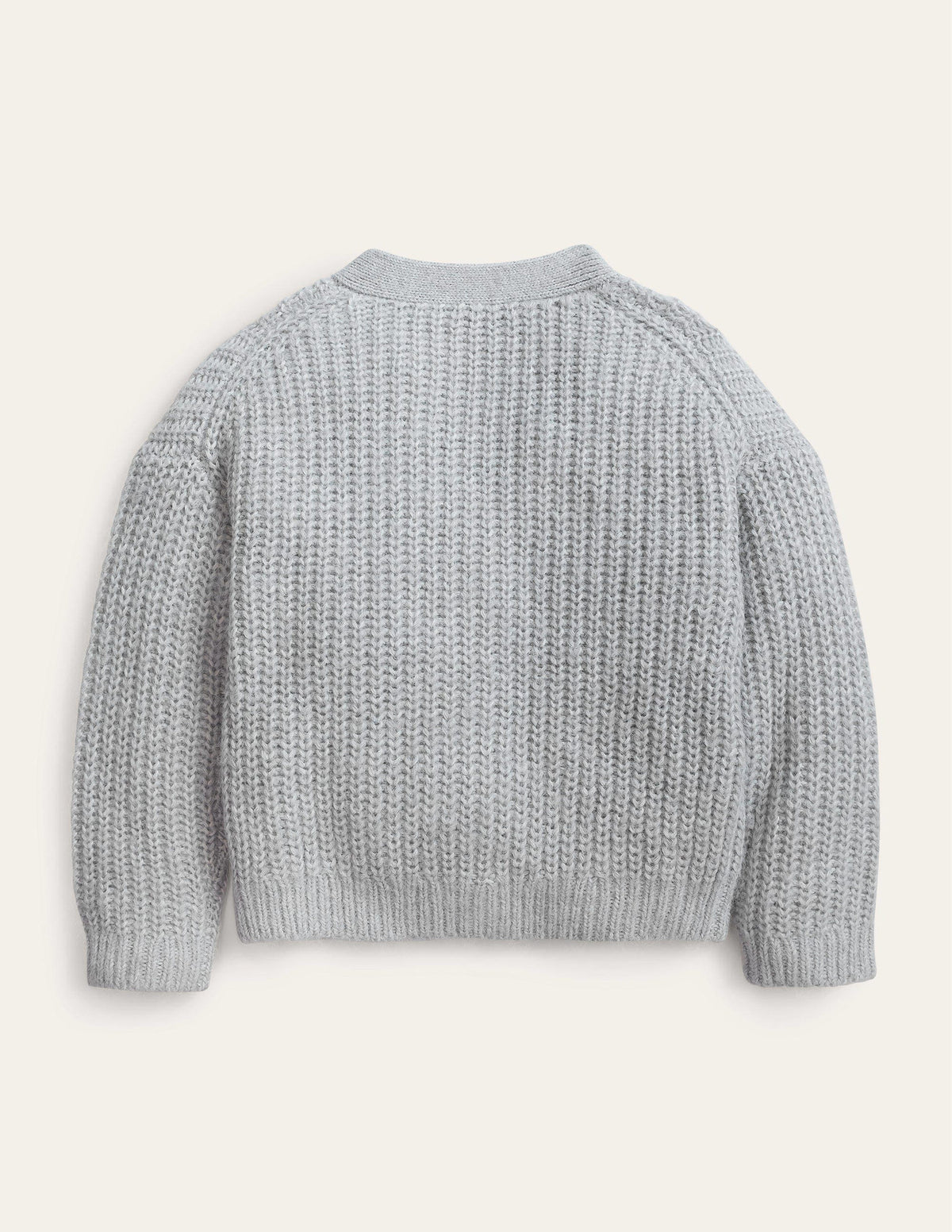 Fluffy Cardigan-Sliver Marl - Image 2