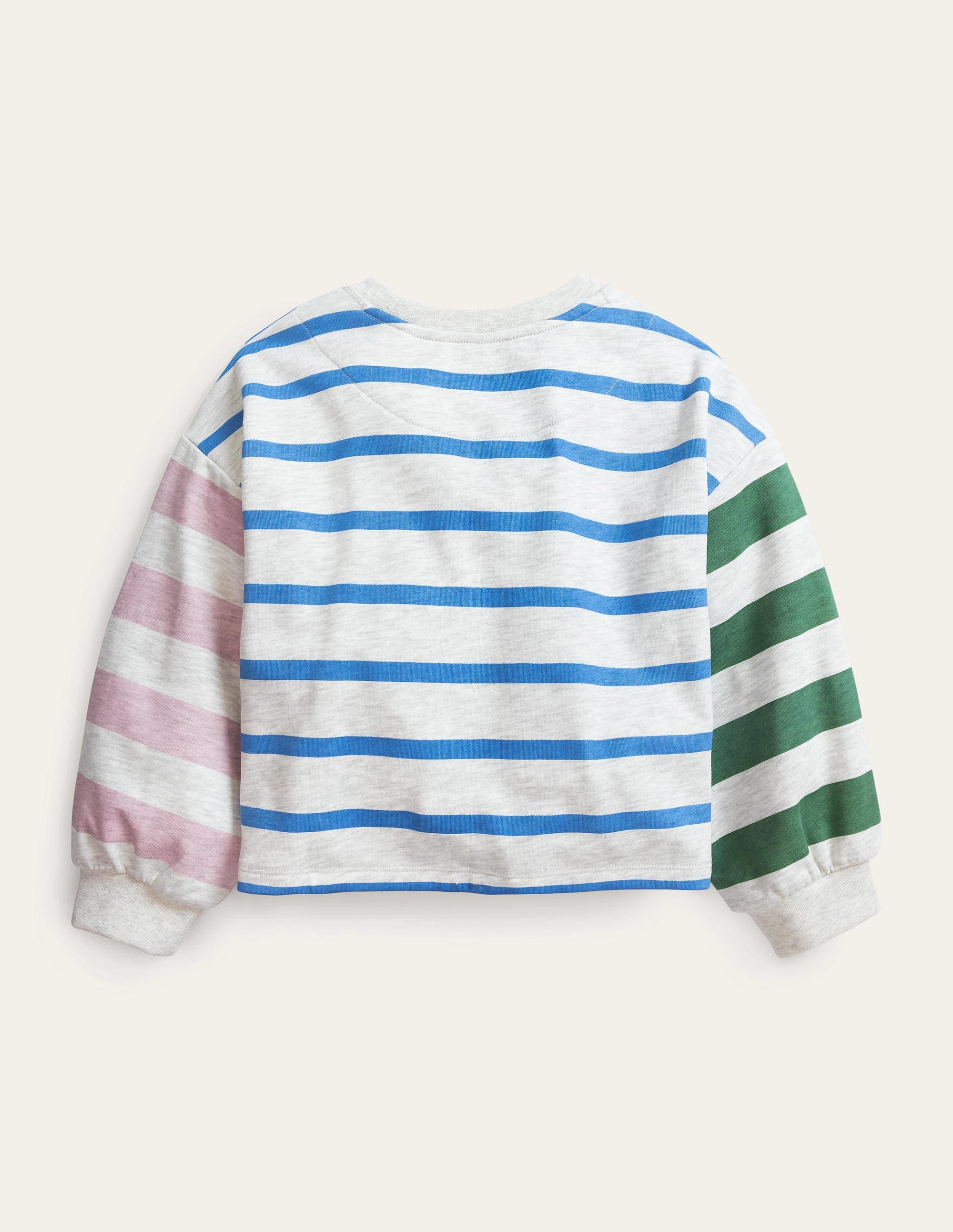 Relaxed Sweatshirt-Oatmeal/Penzance Blue - Image 2