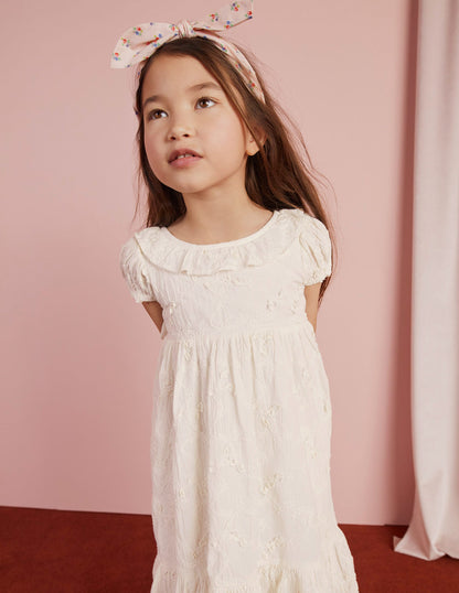 Dip Hem Broderie Dress-Ivory-10