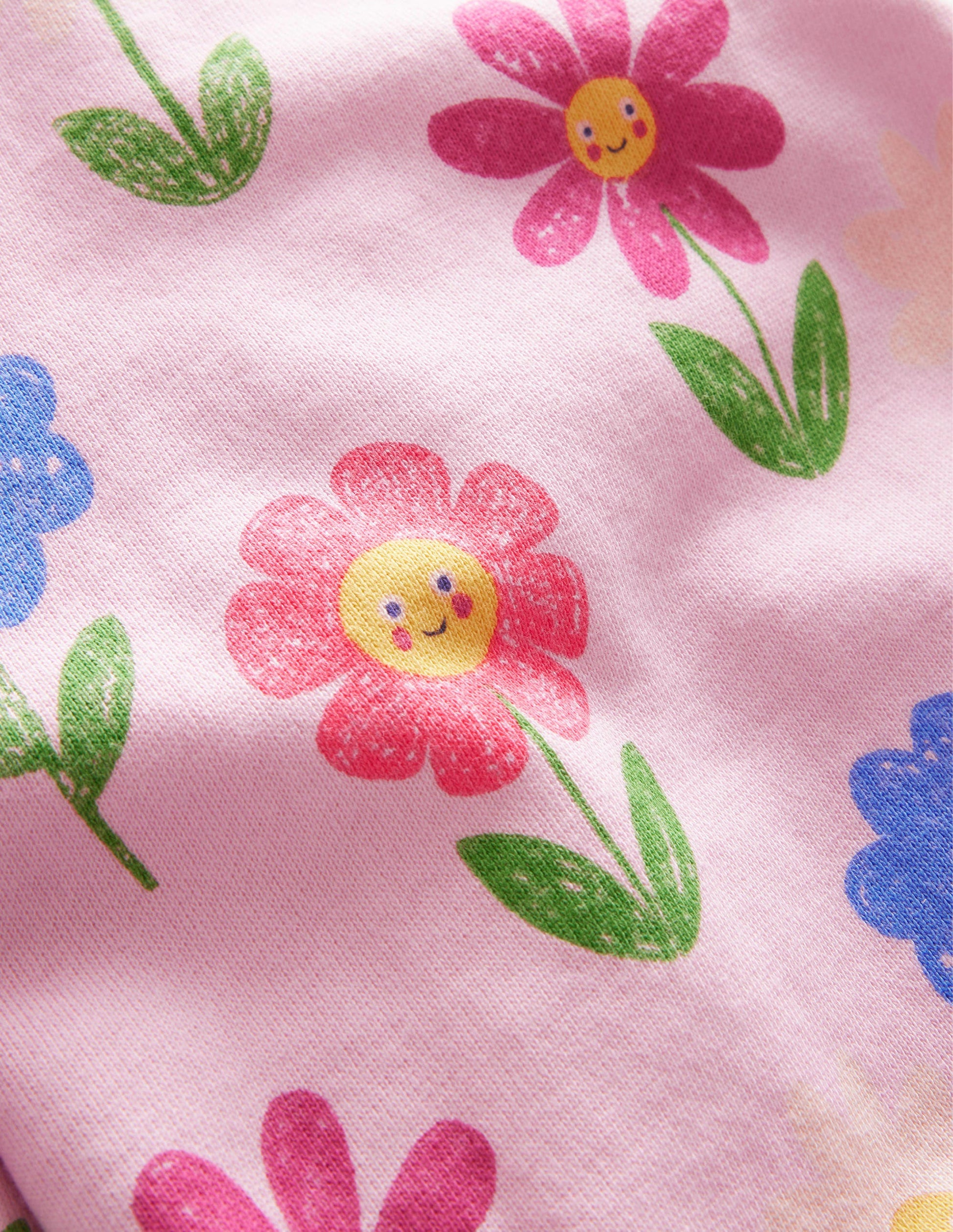 Relaxed Printed Sweatshirt-Winsome Pink Flowers-3