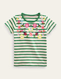 Flutter T-shirt-Highland Green/Vanilla Pod