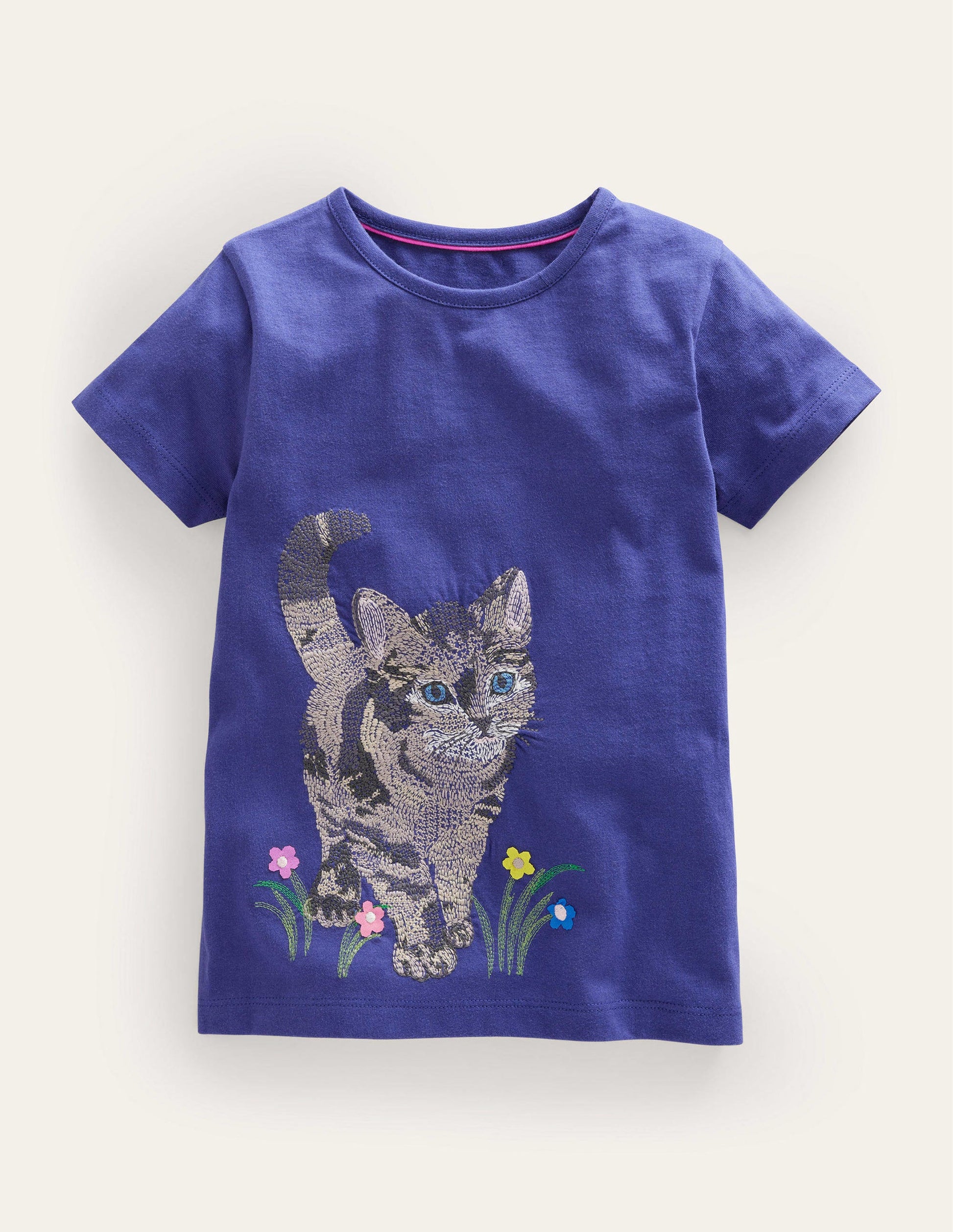 Superstitch Logo T-Shirt-Starboard Blue Cat-1