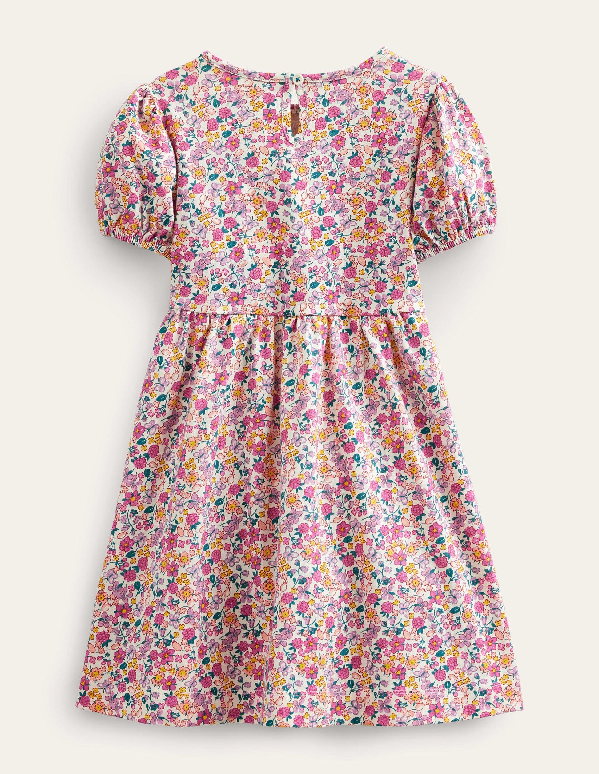 Jersey Logo Dress-Bright Petal Butterfly Berry-2