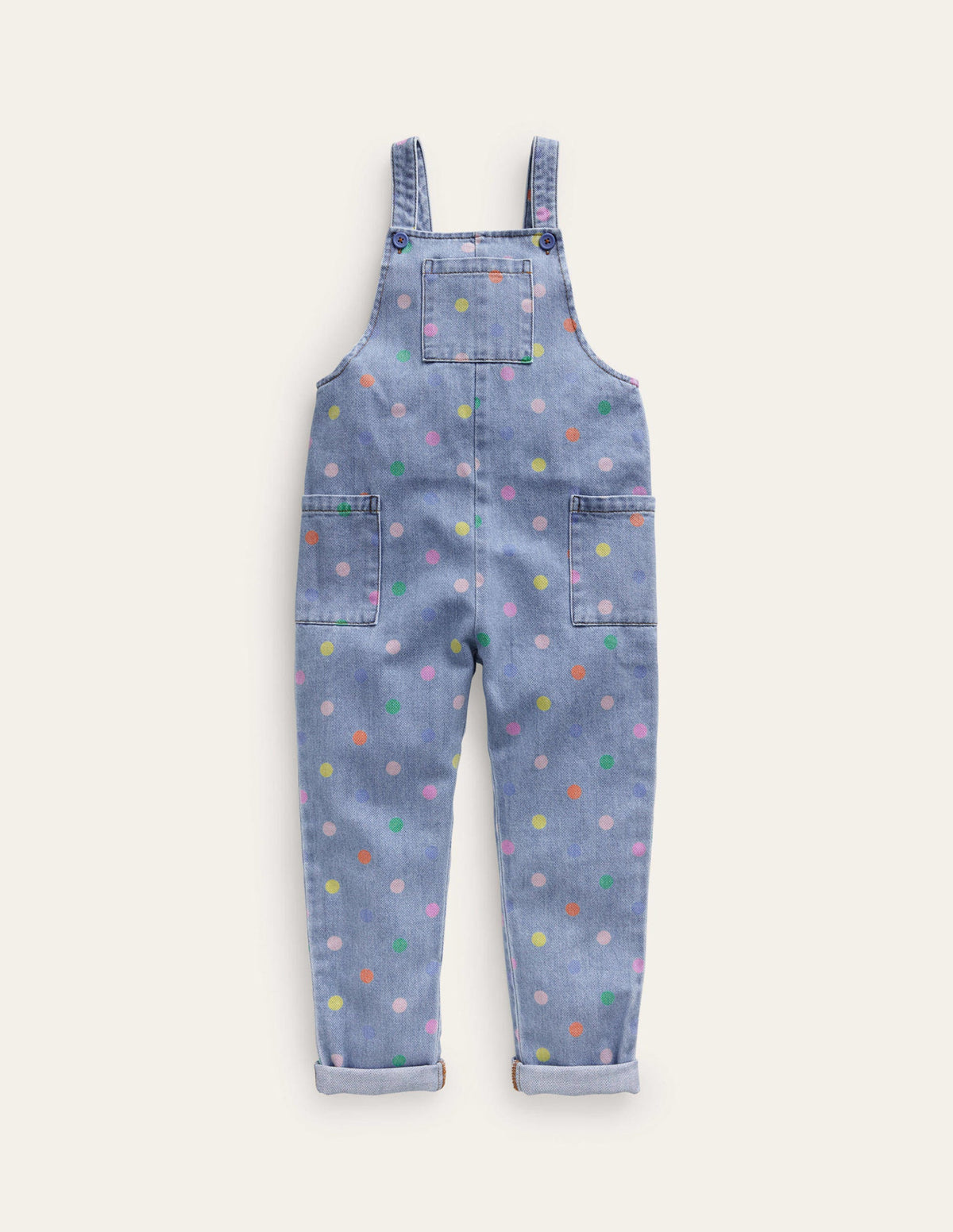 Relaxed Dungarees-Denim Multi Spot - Image 1