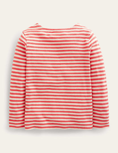 Texture Breton-Kumquat Orange/White-2