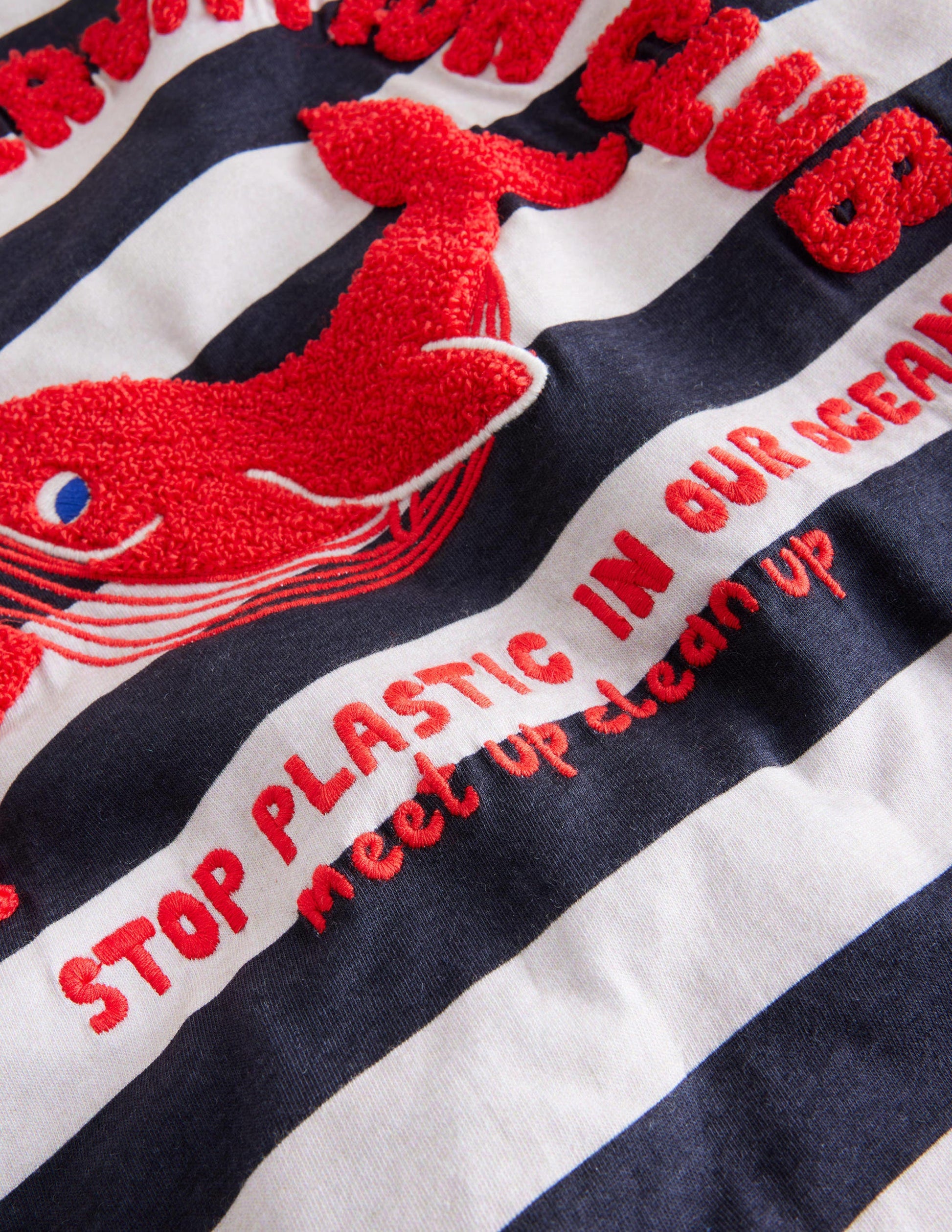 Whale Club T-shirt-Ecru Marl/Bluing Whale-3