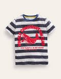 Whale Club T-shirt-Ecru Marl/Bluing Whale