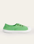 Laceless Canvas Pull-ons-Green