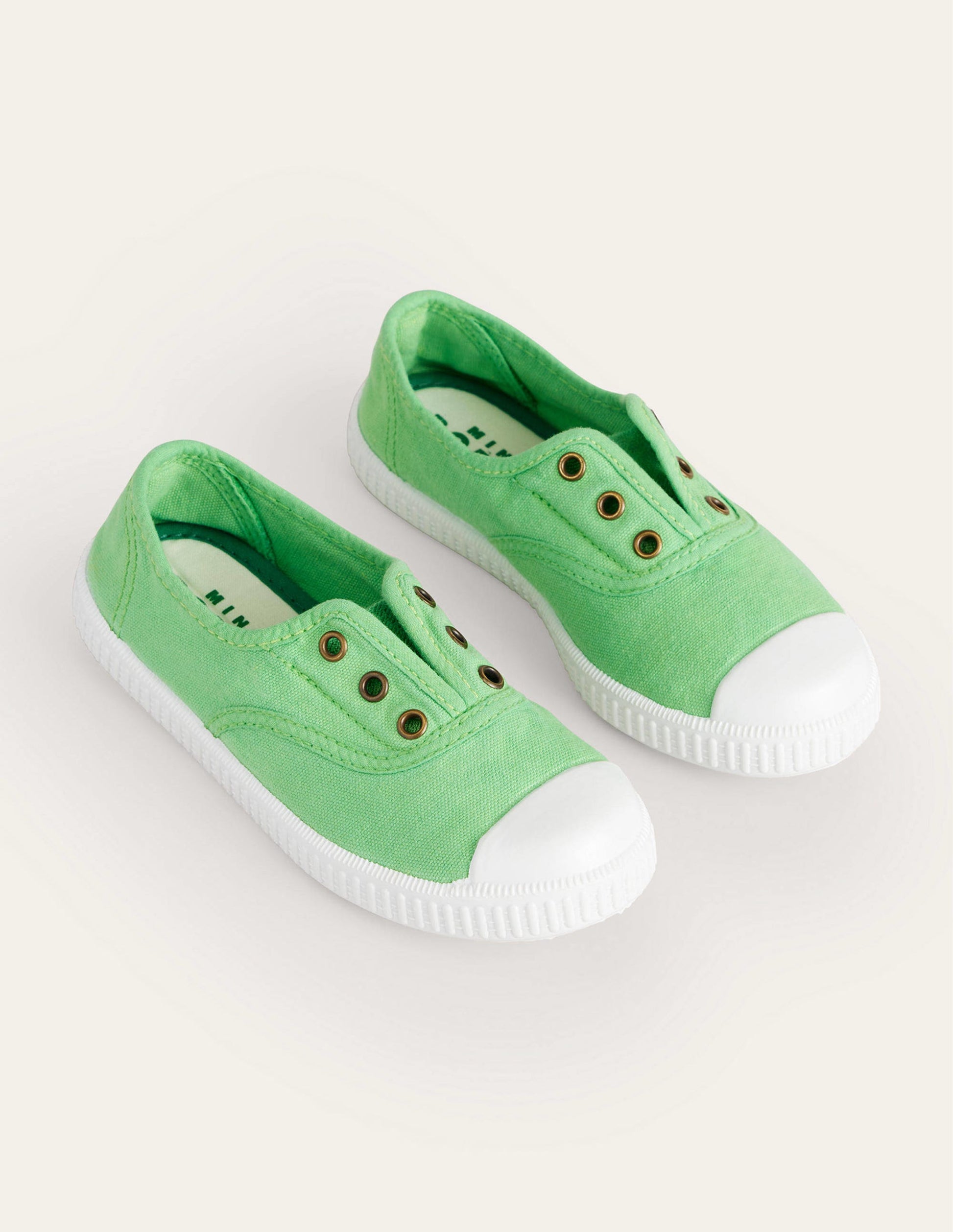 Laceless Canvas Pull-ons-Green-2