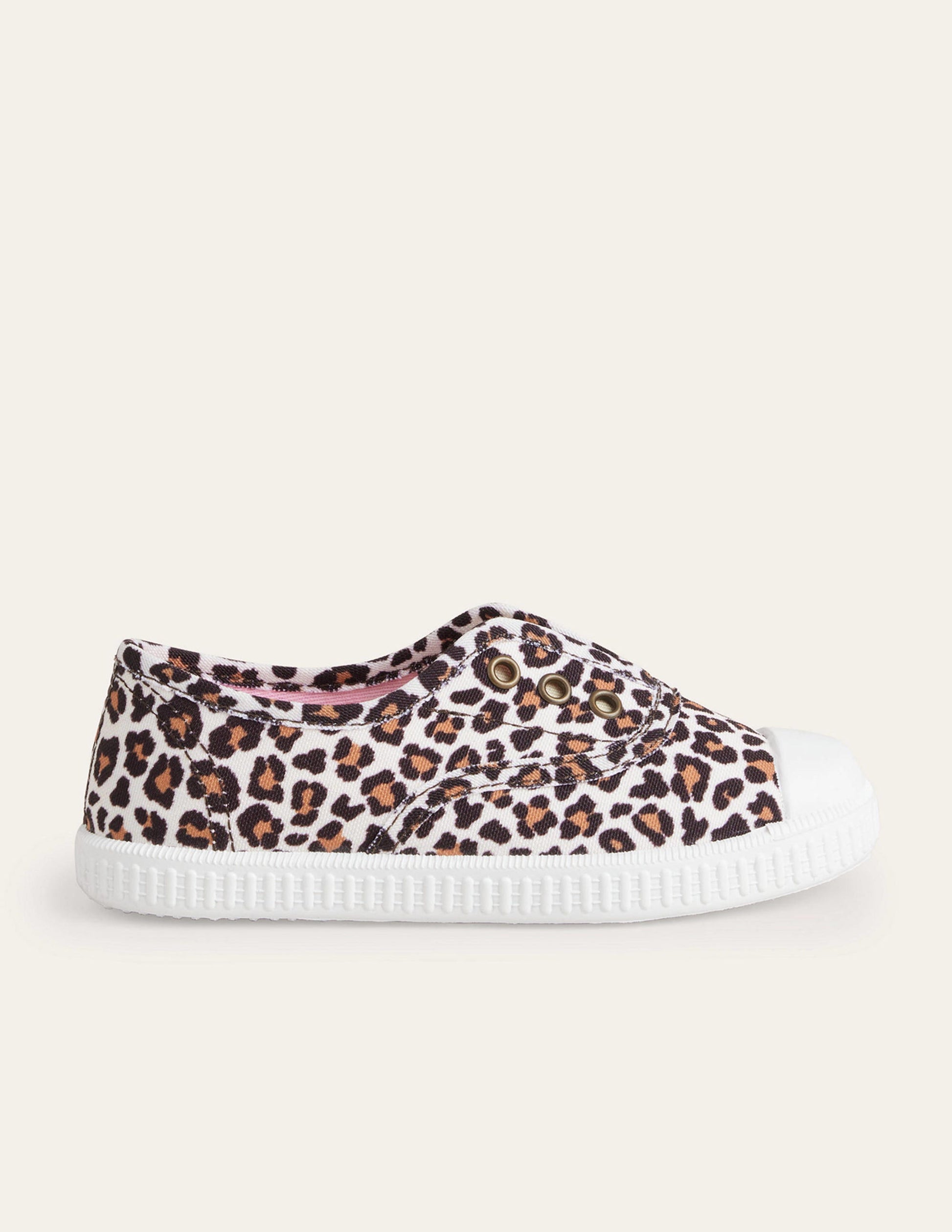 Laceless Canvas Pull-ons-Leopard-1