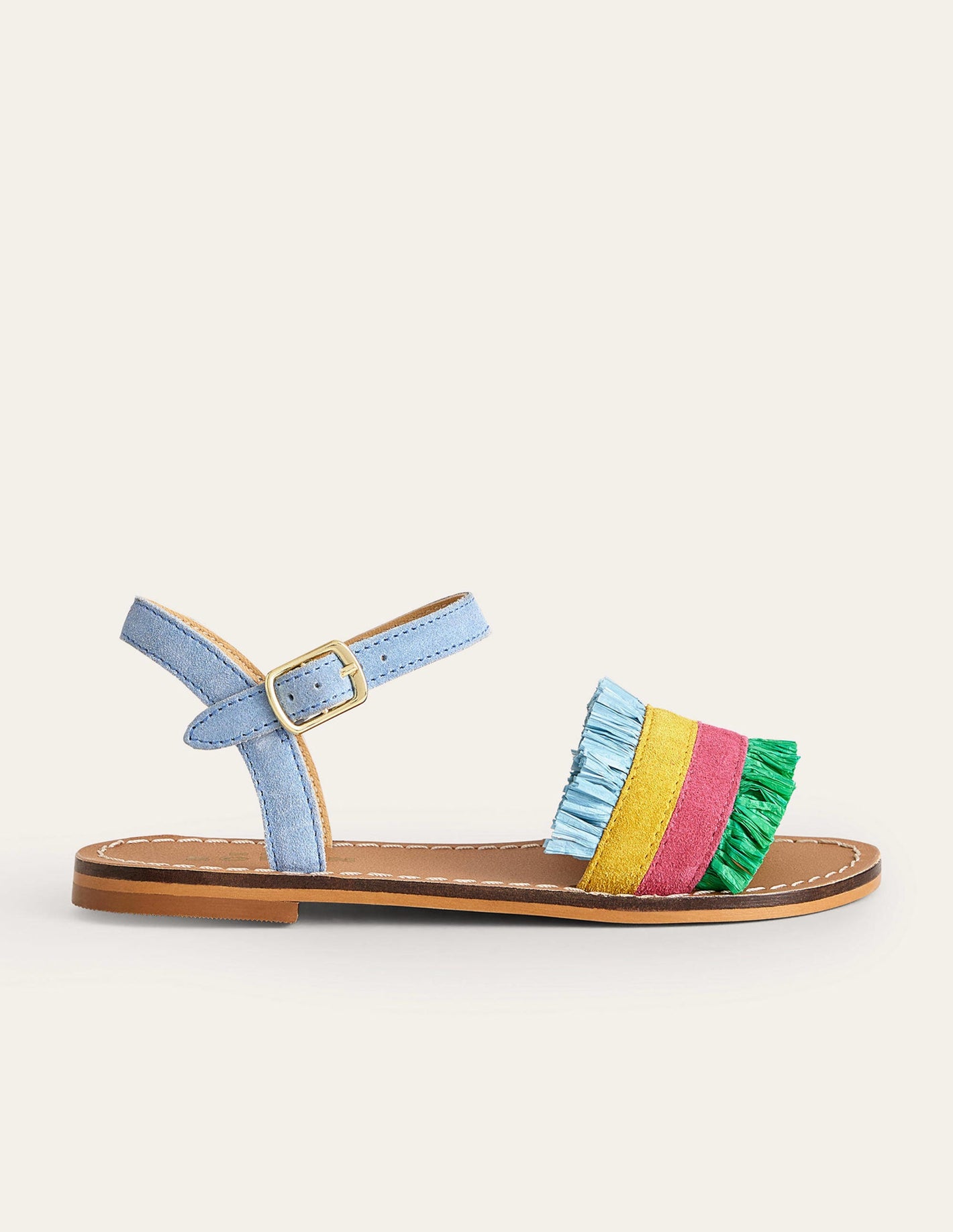 Raffia Sandals-Multi