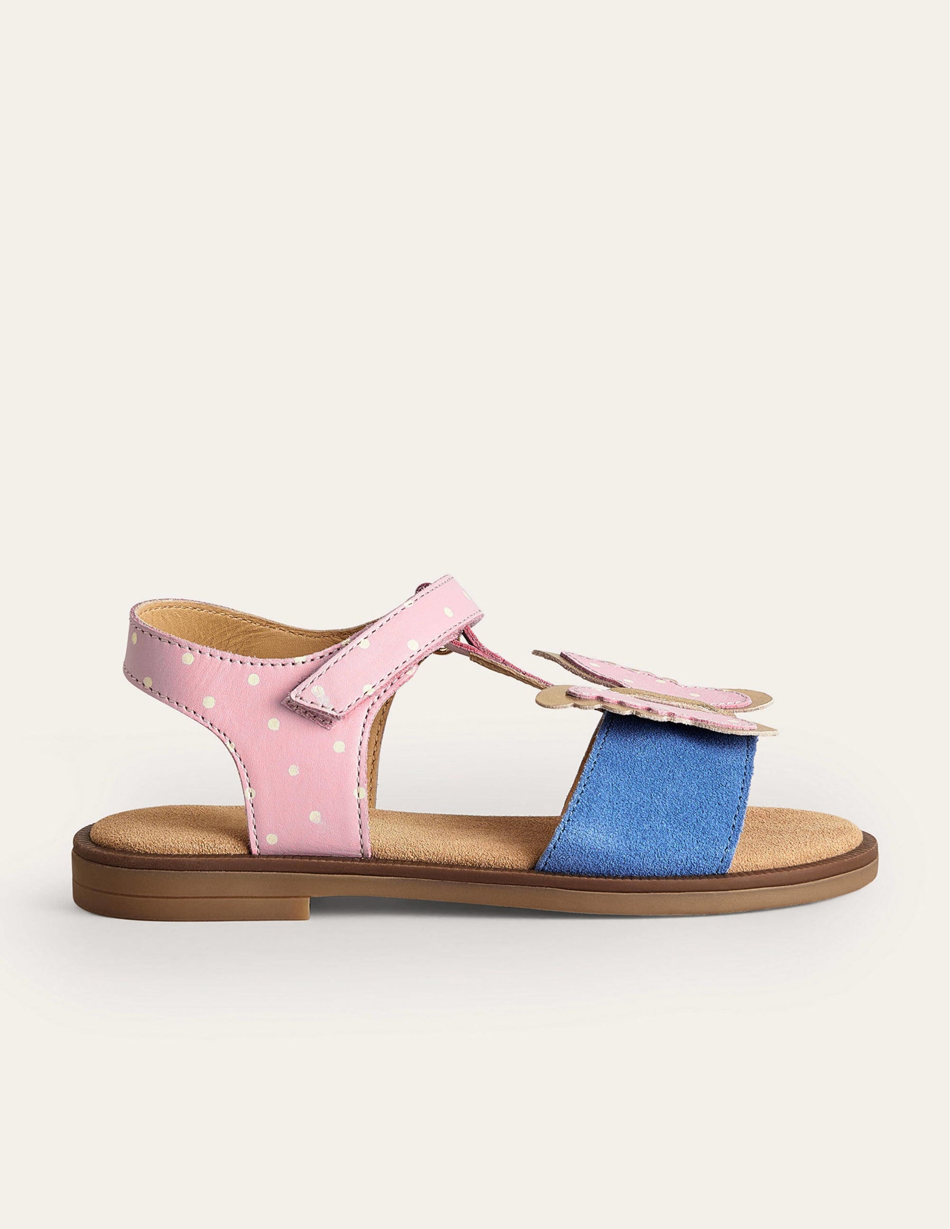 Fun Leather Sandals-Butterfly-1