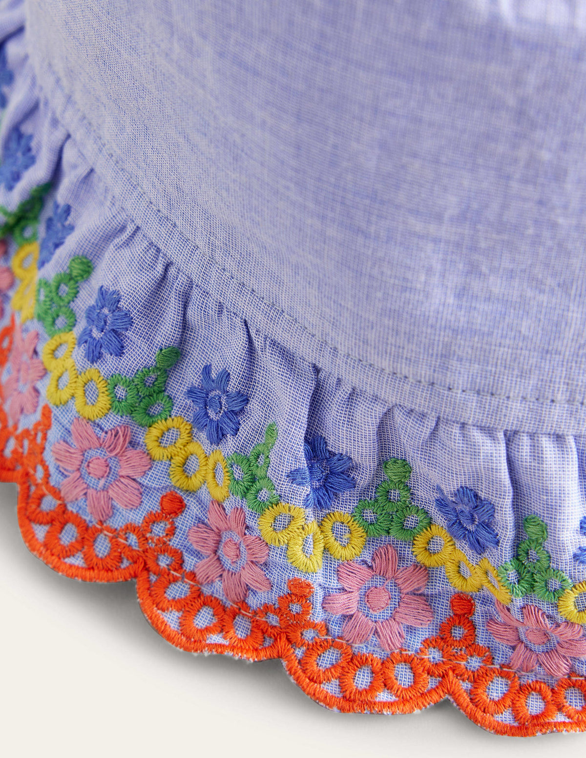 Broderie Bucket hat-Chambray Blue - Image 2