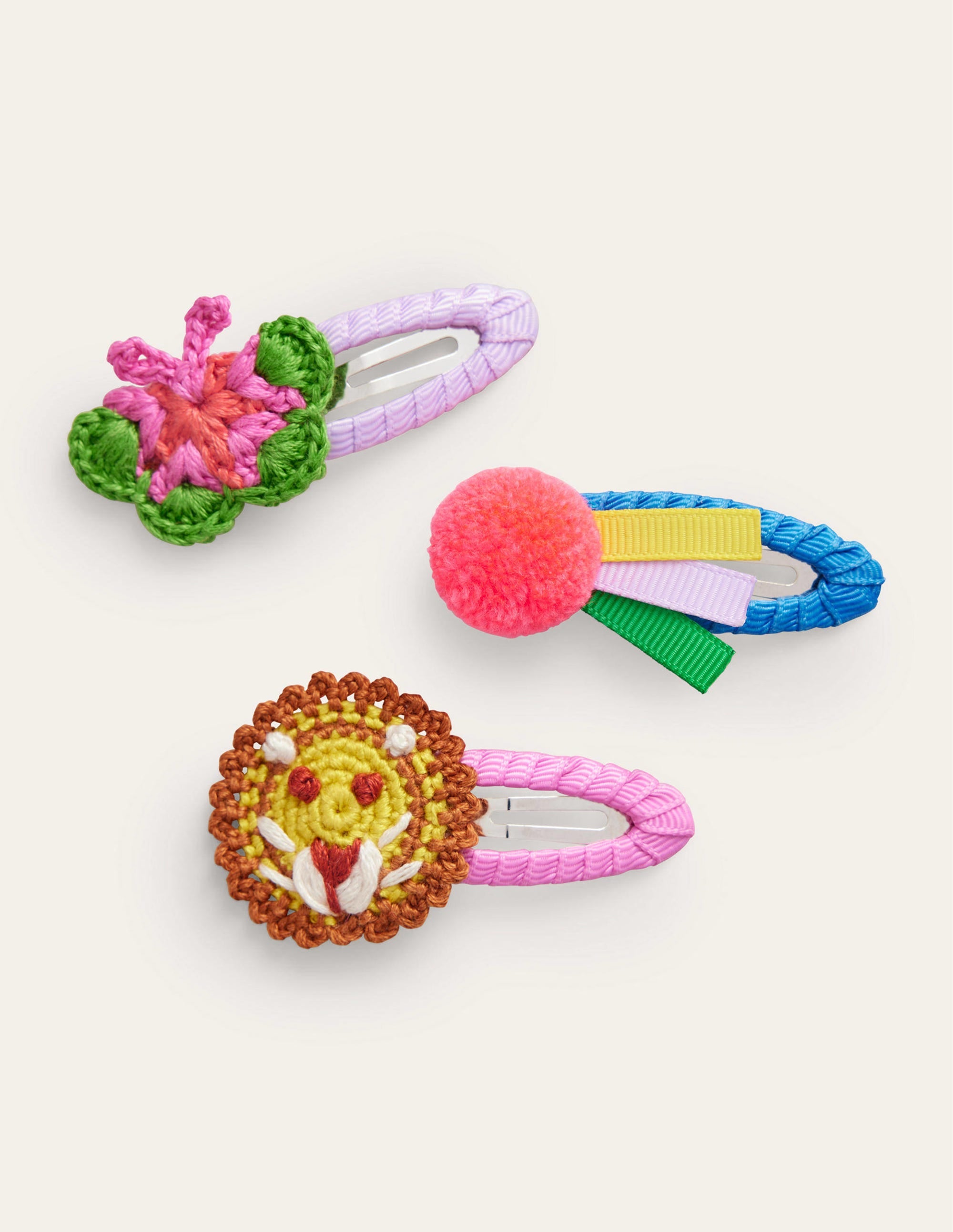3 Pack Hair Clips-Multi Animals - Image 1