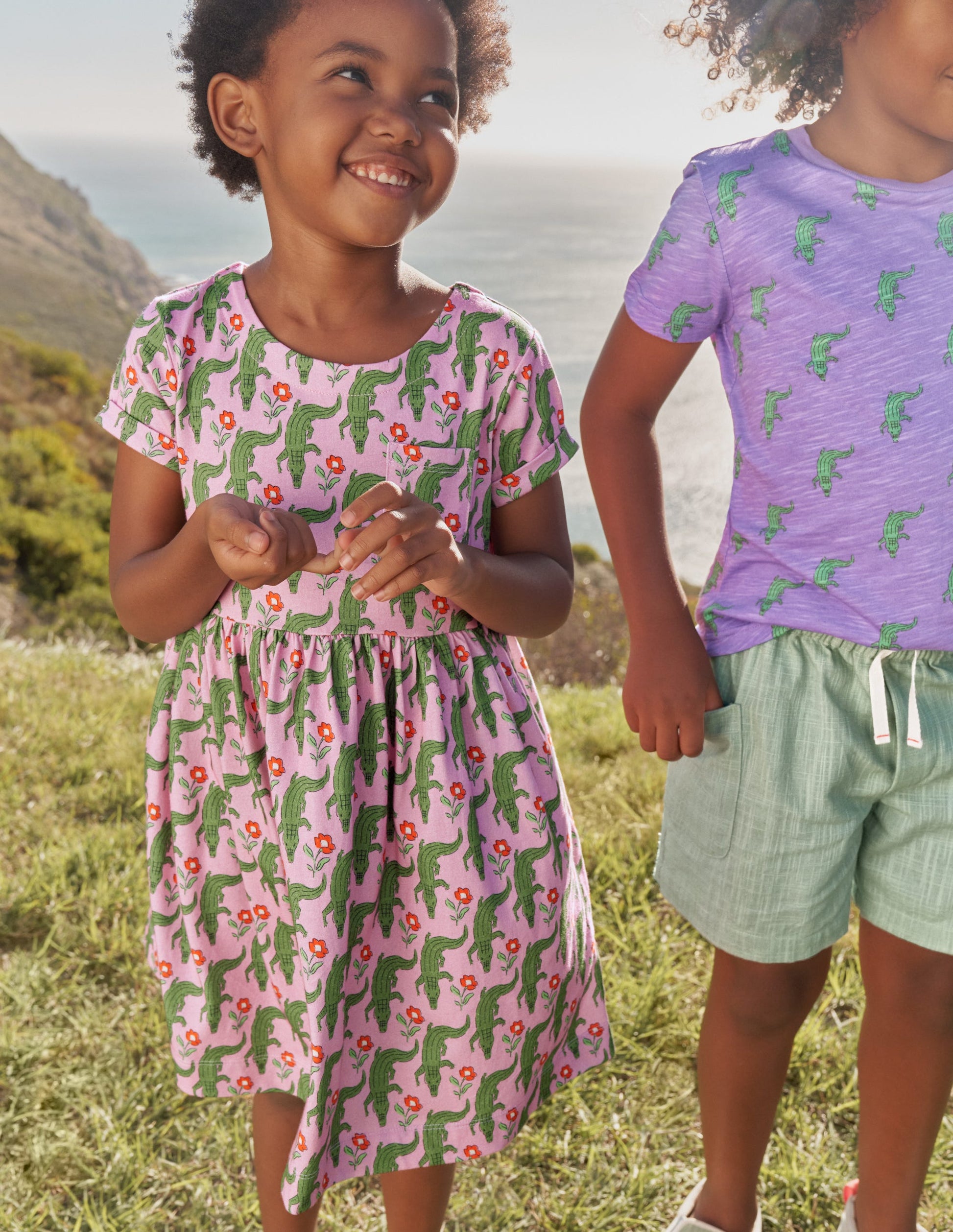 Short Sleeve Fun Jersey Dress-Soft Lavender Crocs-4
