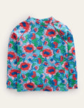 Patterned Rash Vest-Red Poppy Spring Time Floral