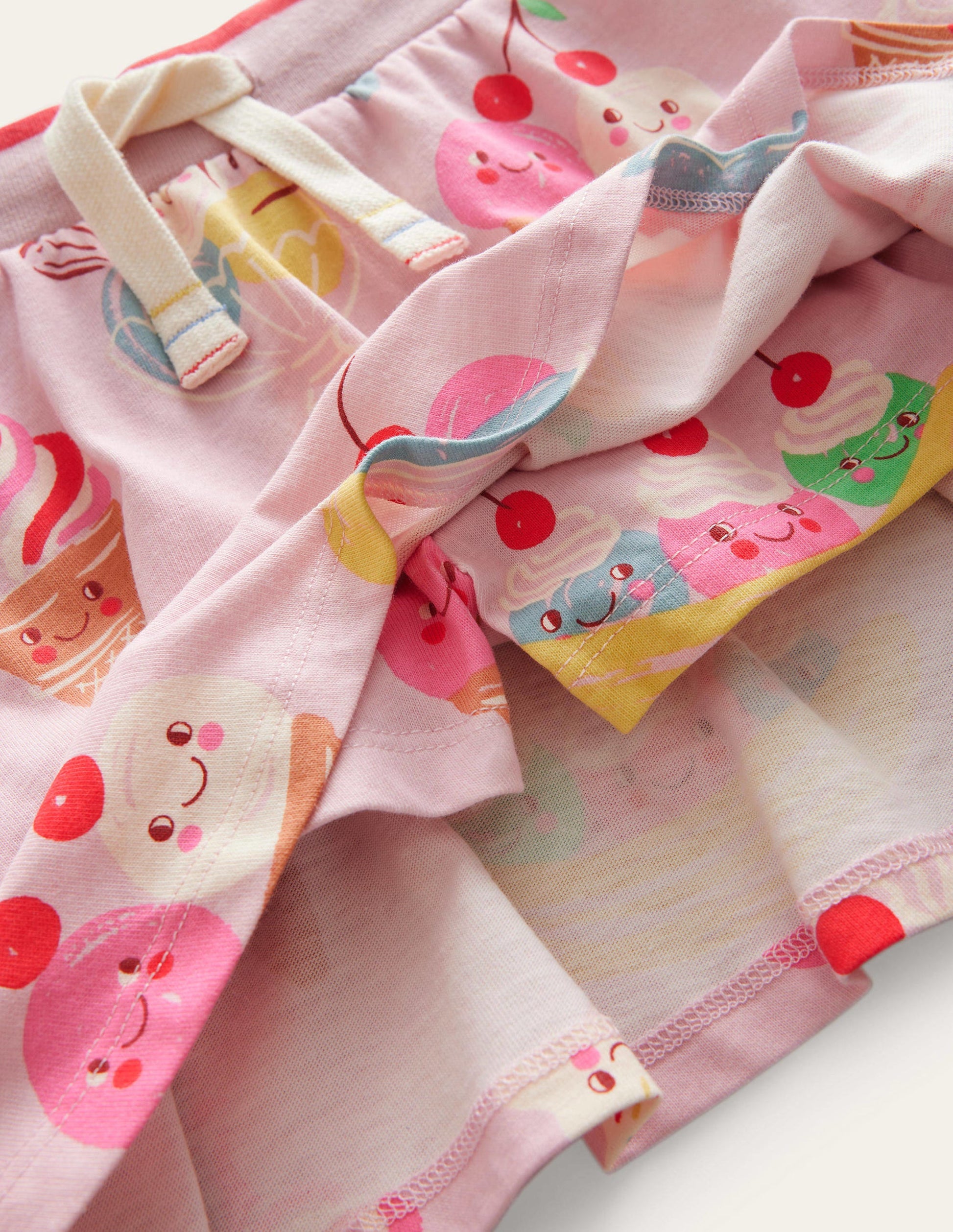 Printed Jersey Skort-Pink Ice Creams-3