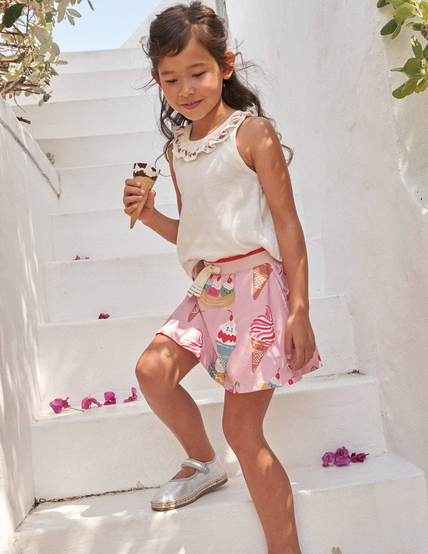 Cross-back Vest-White