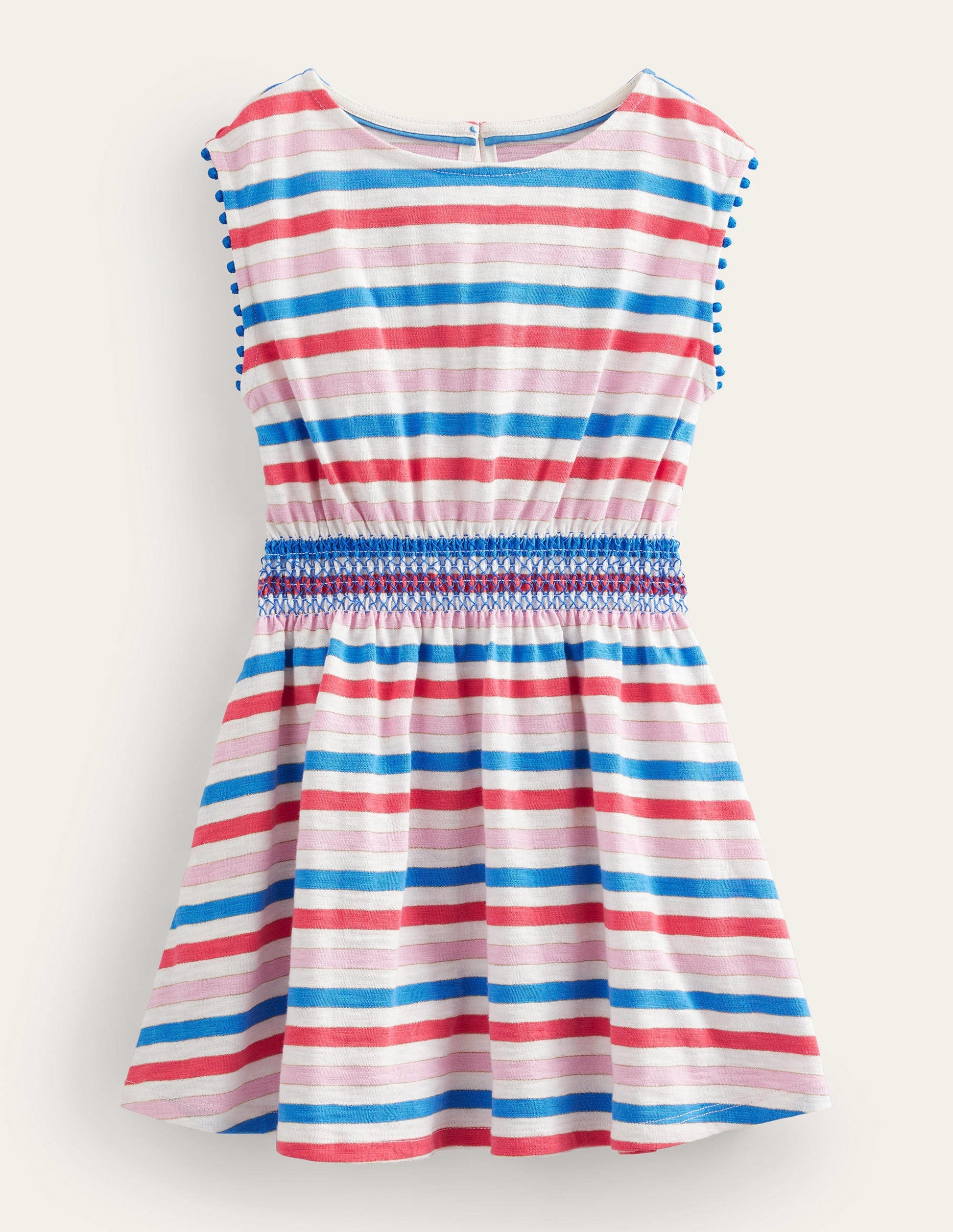 Printed Holiday Dress-Strawberry Tart Red/Lilac Pink-1