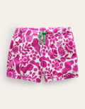 Printed Towelling Shorts-Amazing Pink Holiday Floral