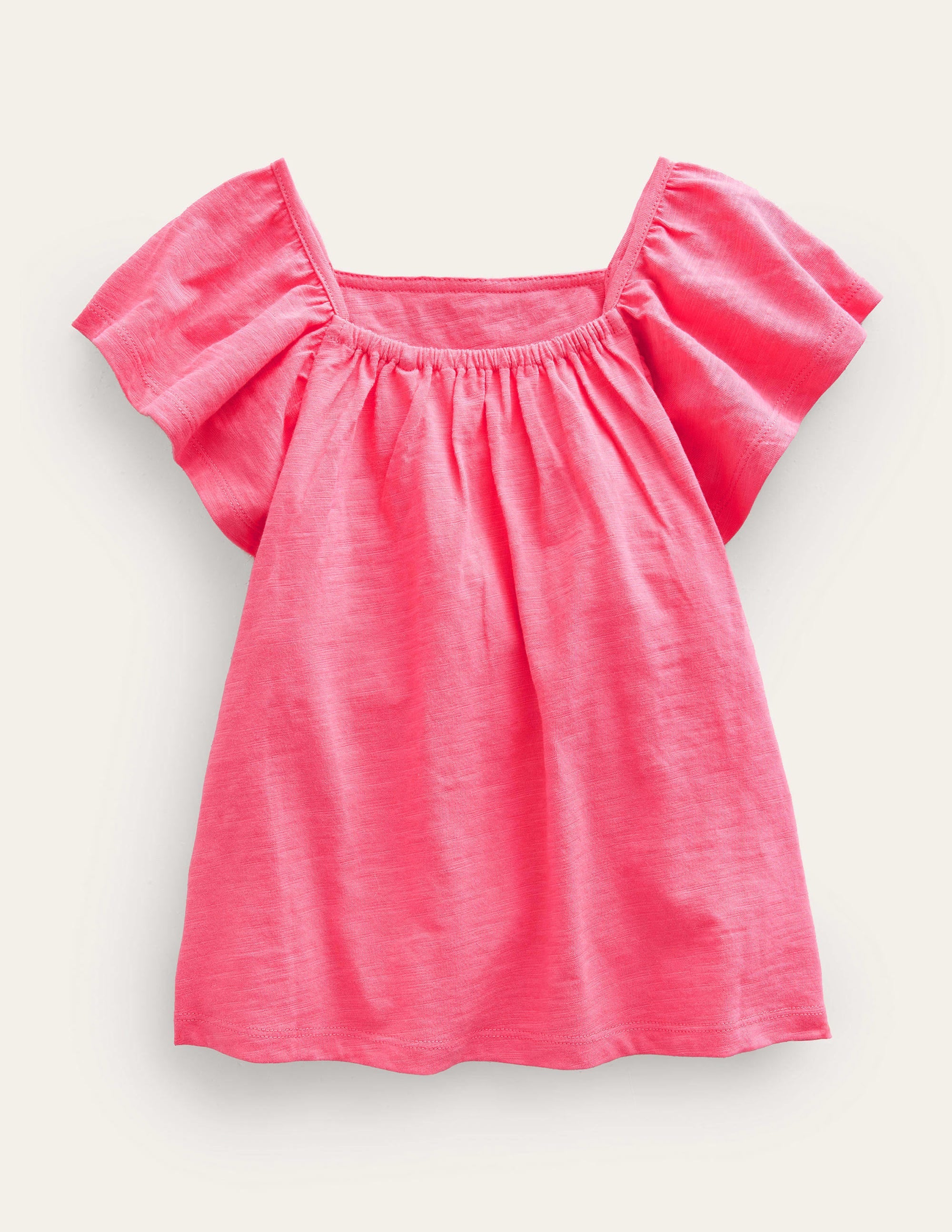 Embroidered Jersey Top-Lollipop Pink - Image 2