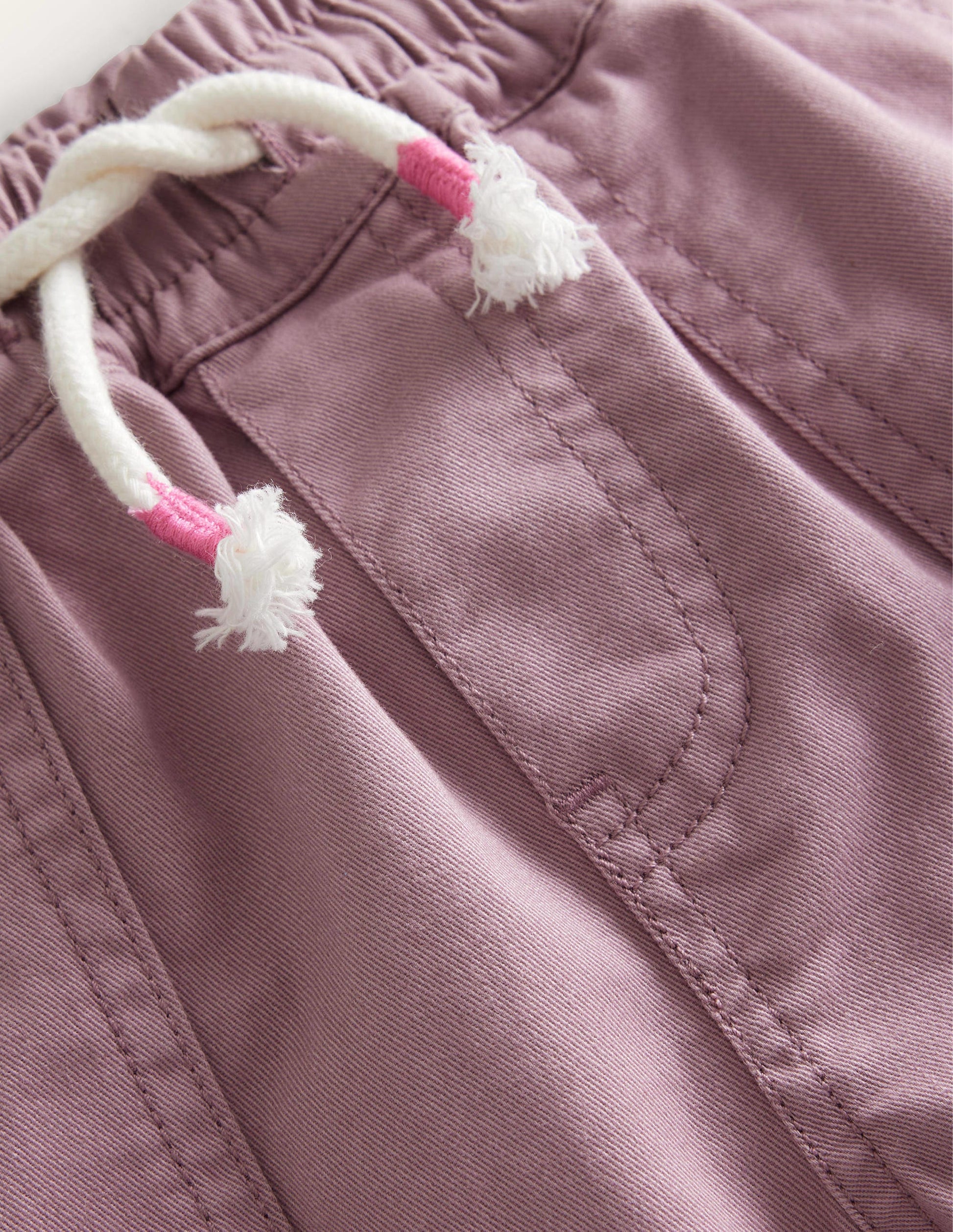 Pull-On Twill Trousers-Orchid Haze-3