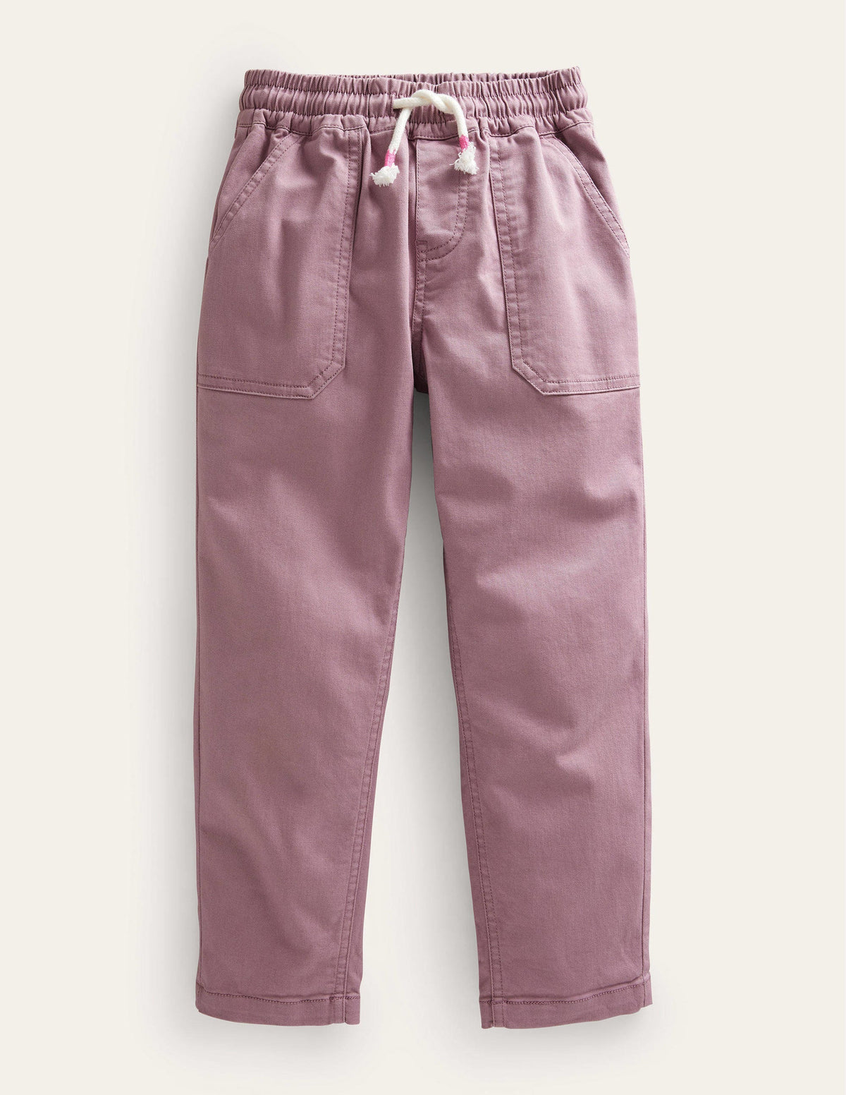 Pull-On Twill Trousers-Orchid Haze - Image 1