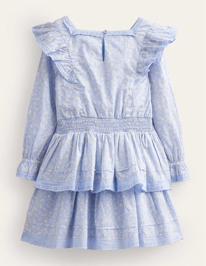 Woven Lace Dress-Brunnera Blue-2
