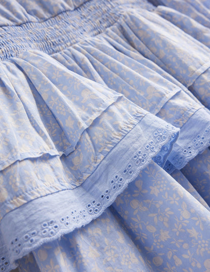 Woven Lace Dress-Brunnera Blue-3