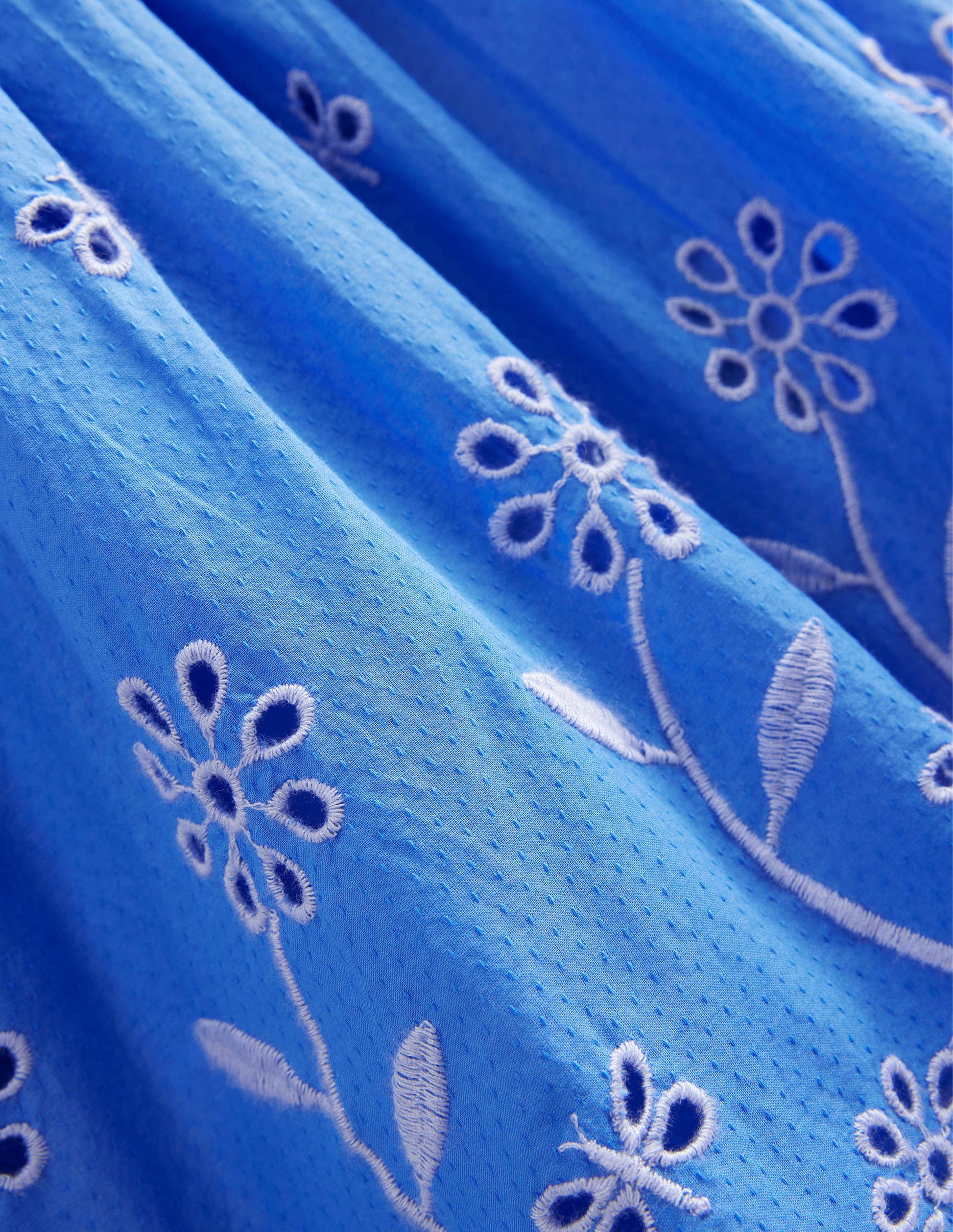 Broderie Twirly Dress-Penzance Blue-3