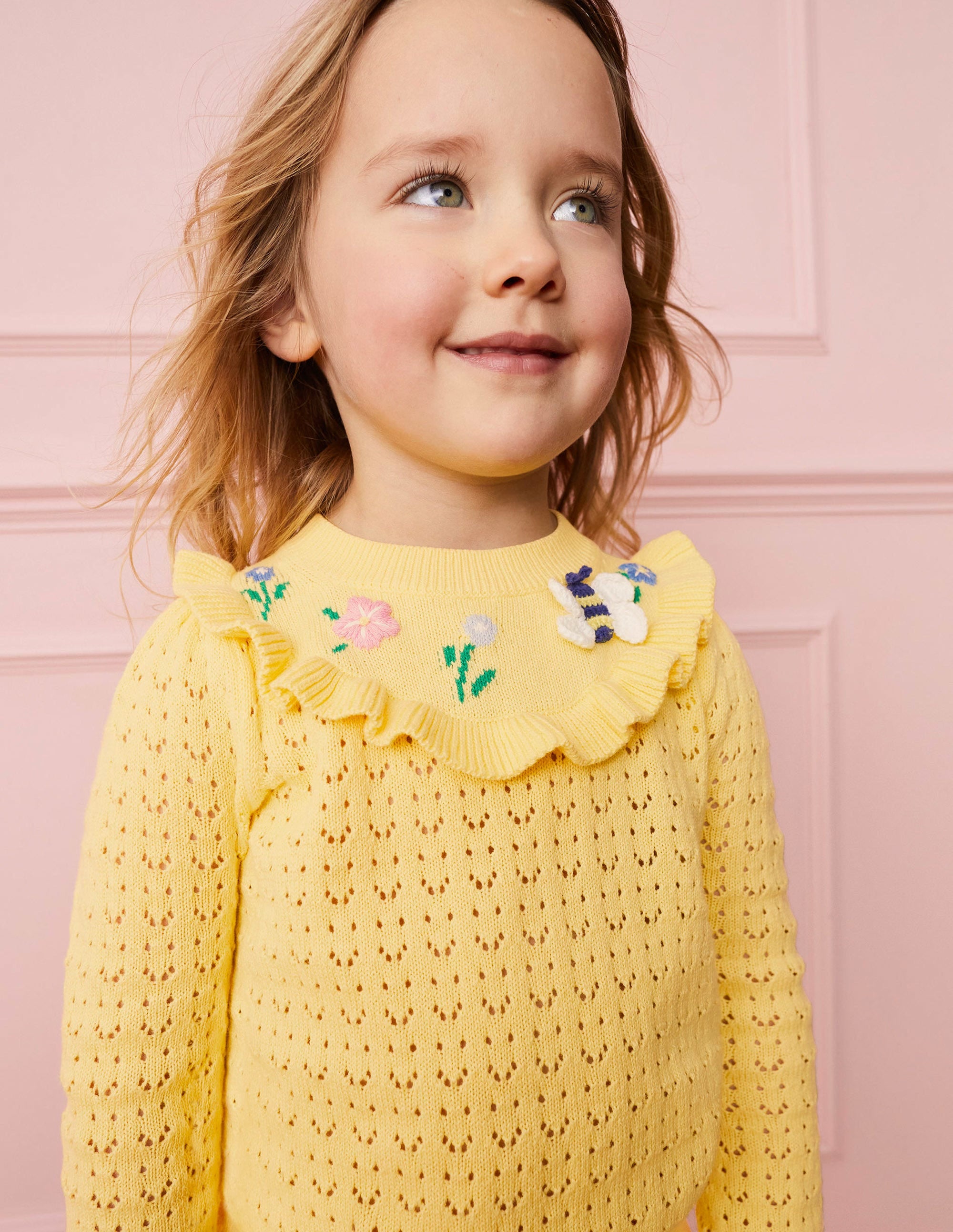 Pointelle Knit Top-Soft Lemon - Image 4