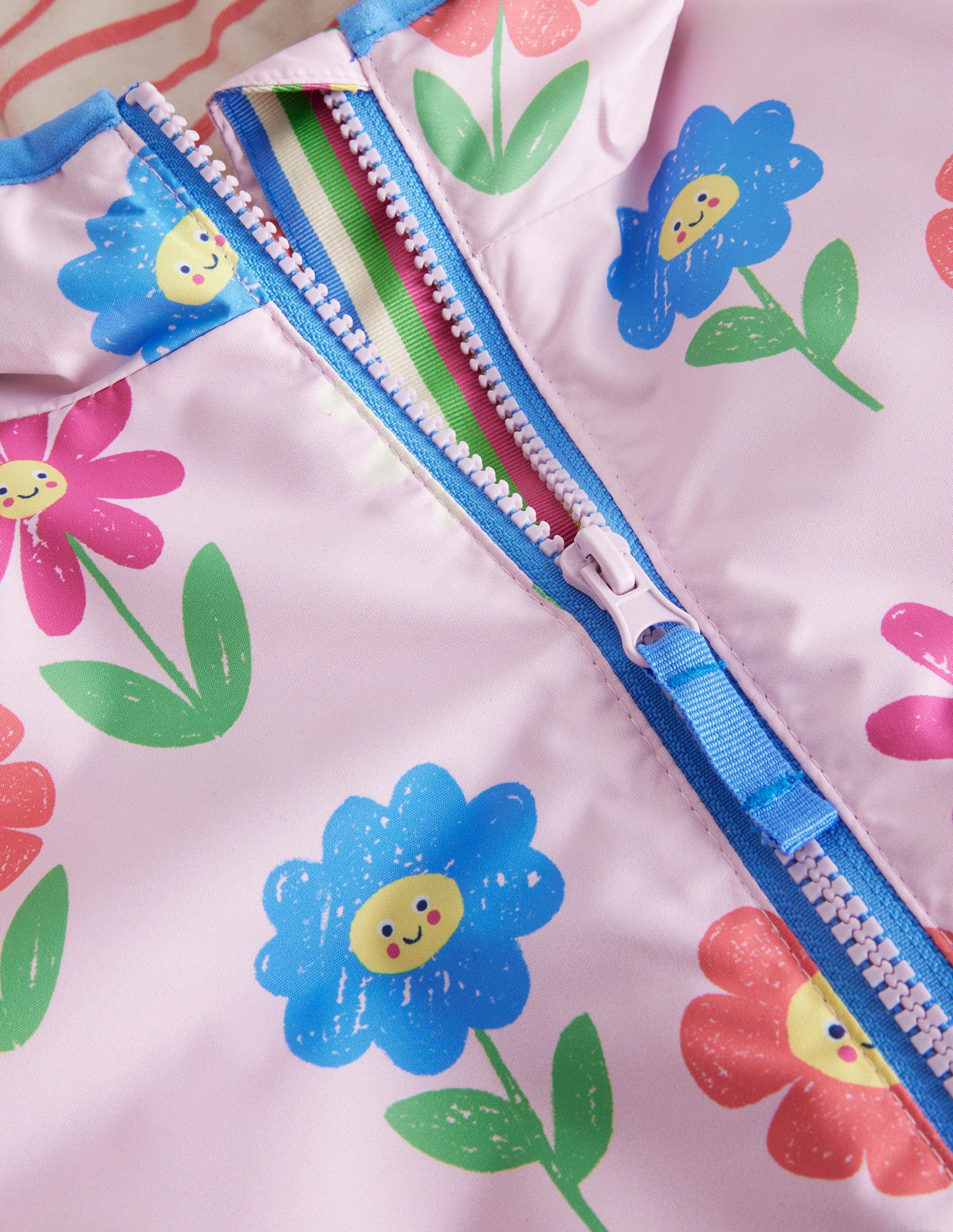 Jersey Lined Anorak-Winsome Orchid Flowers-3