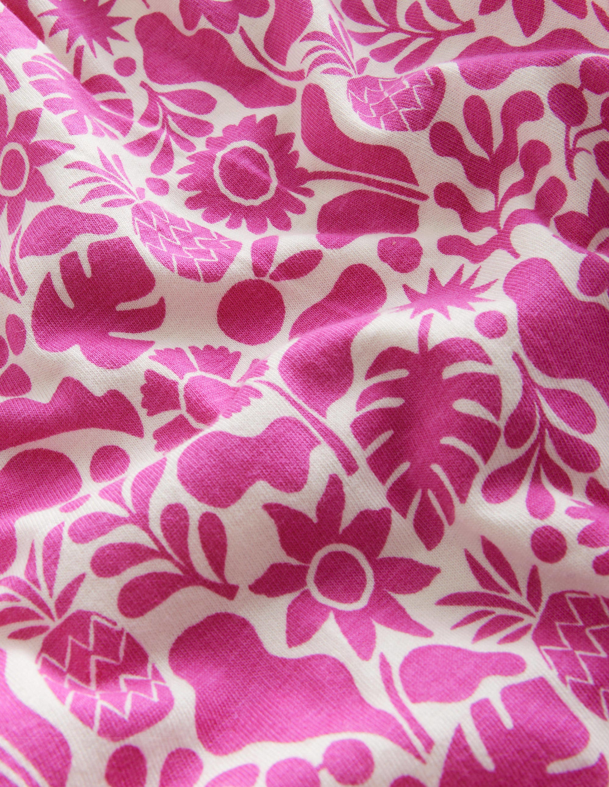 Jersey Harem Trousers-Amazing Pink Holiday Floral - Image 3