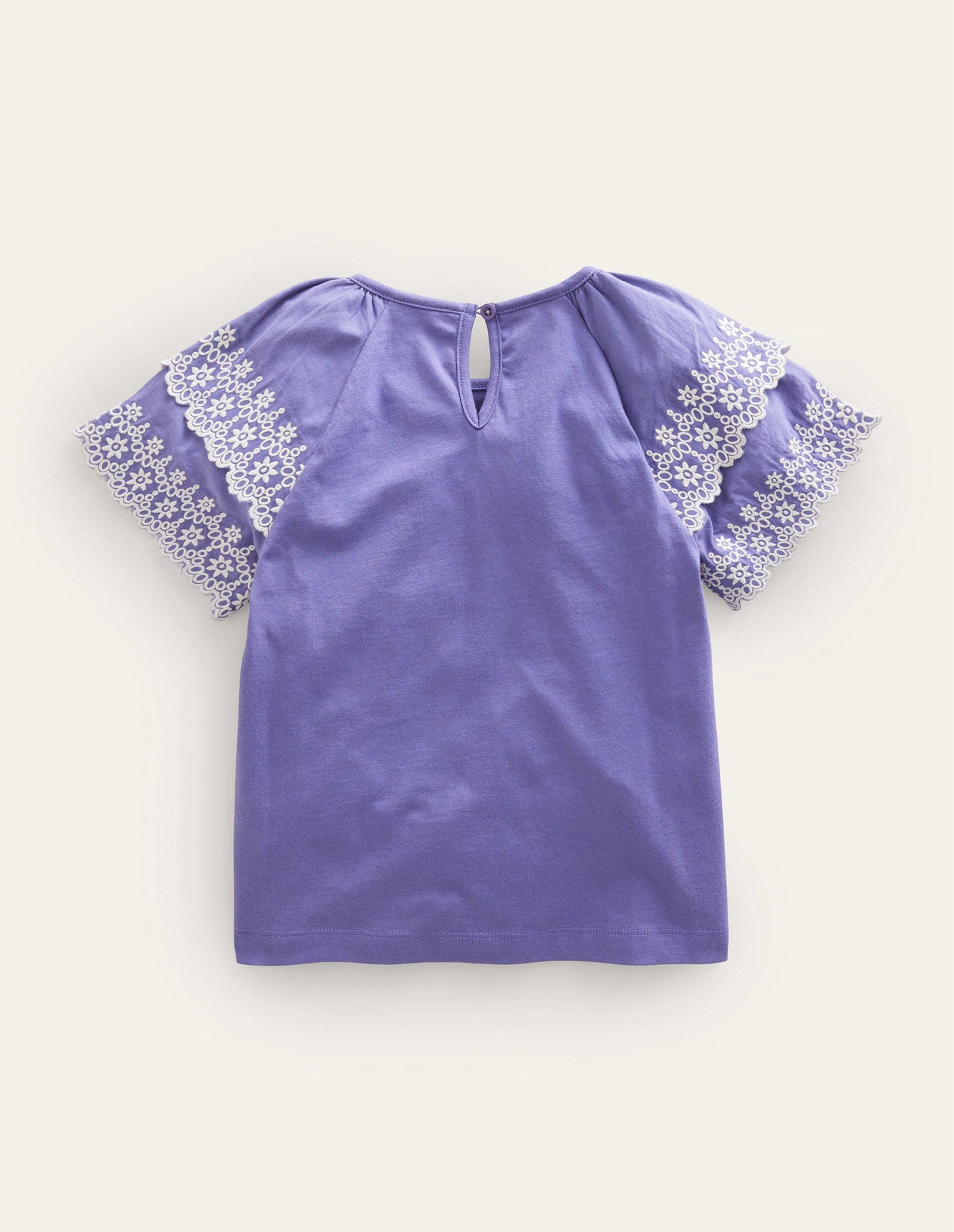 Broderie Mix T-shirt-Soft Starboard