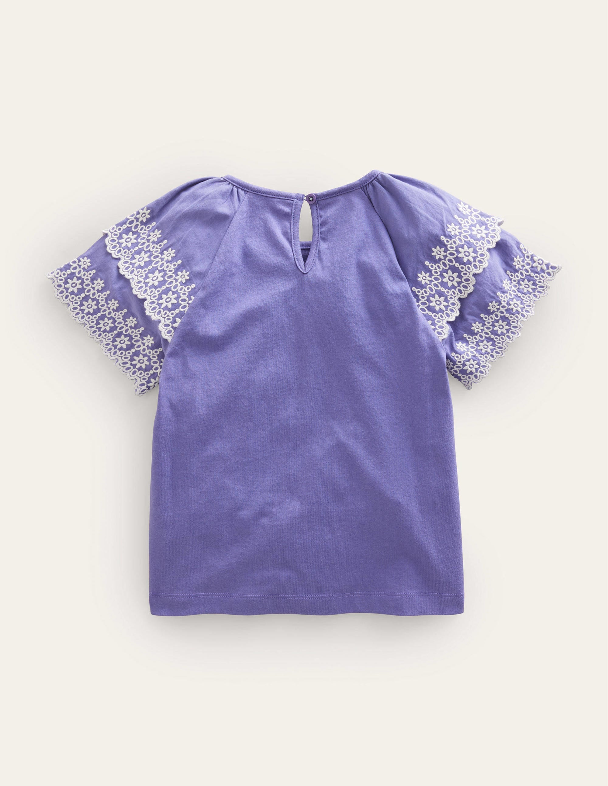 Broderie Mix T-shirt-Soft Starboard - Image 2
