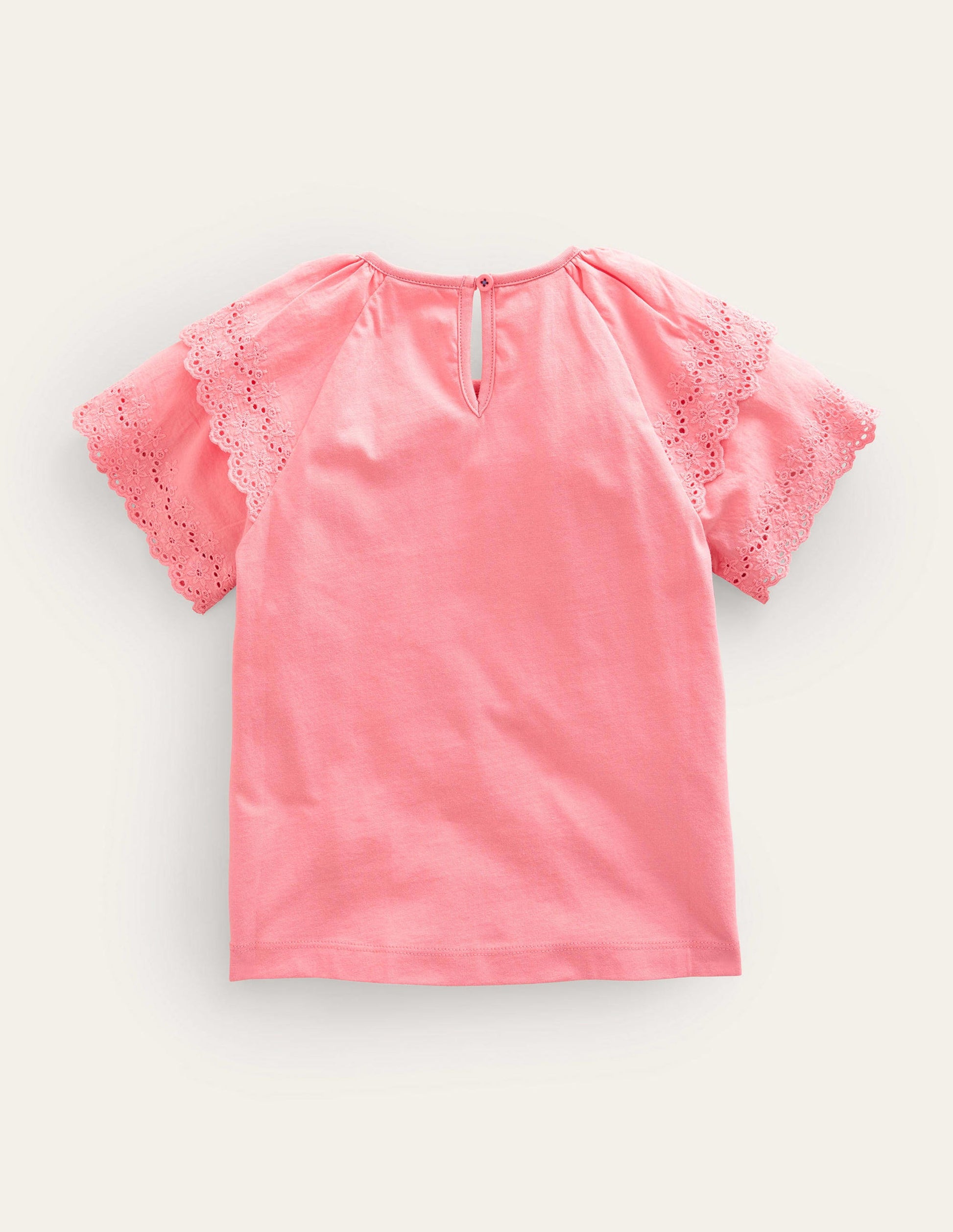 Broderie Mix T-shirt-Crab Apple Pink-2