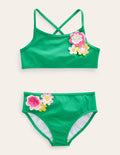 Flutter Flower Bikini-Green Pepper