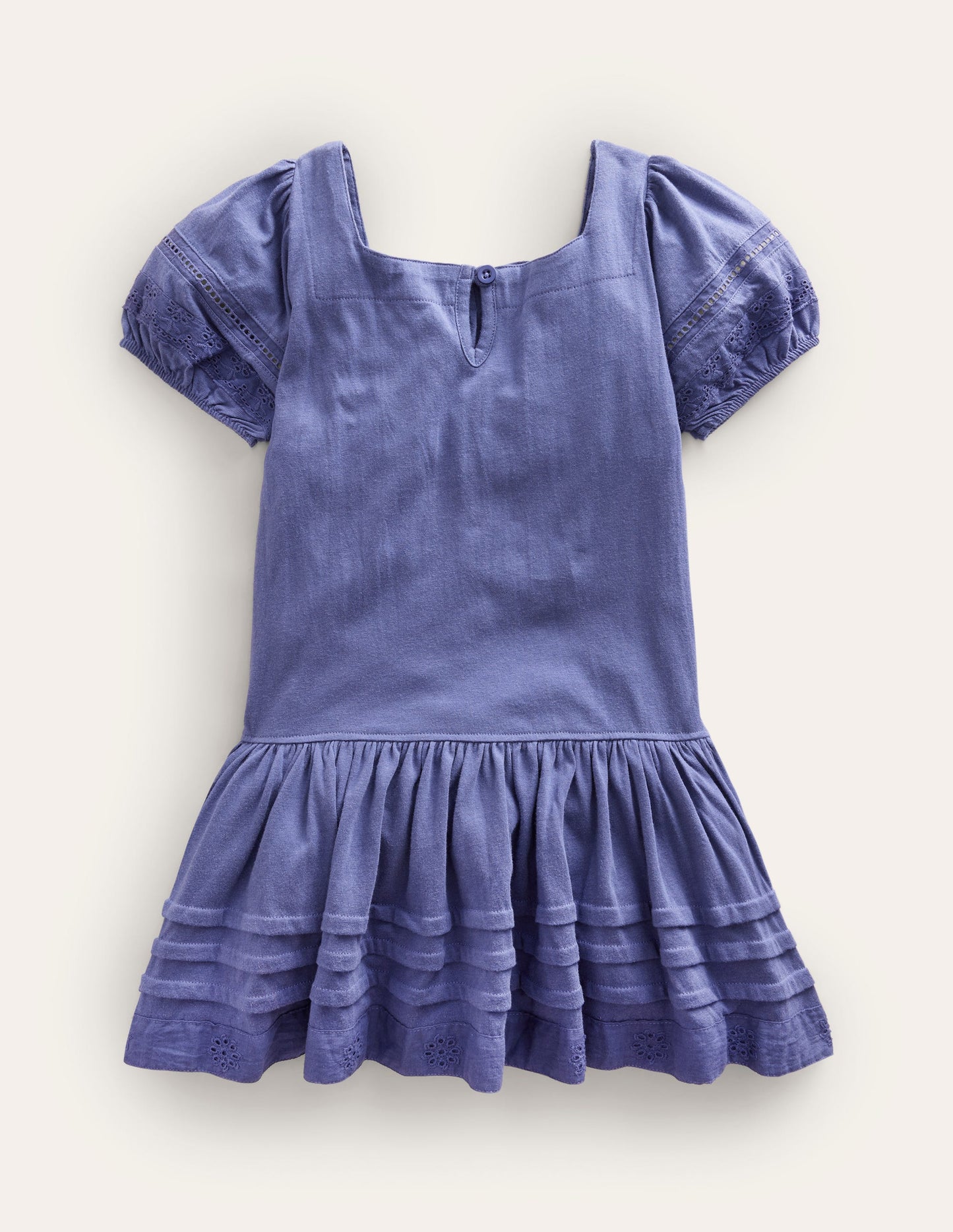 Drop Waist Dress-Soft Starboard Blue